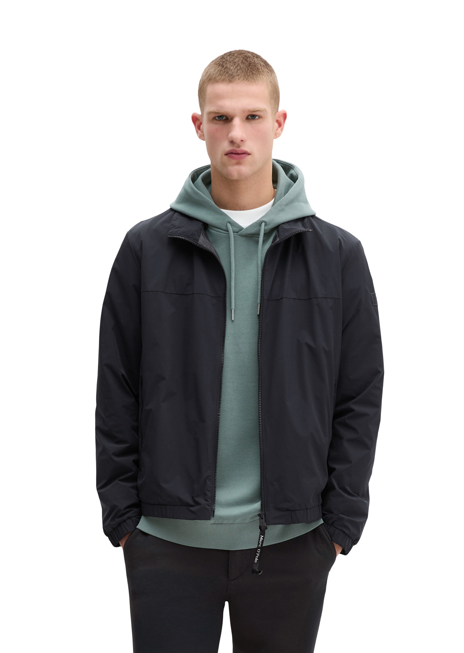 Marc O'Polo Outdoorjacke »aus recyceltem Polyester« ohne Kapuze