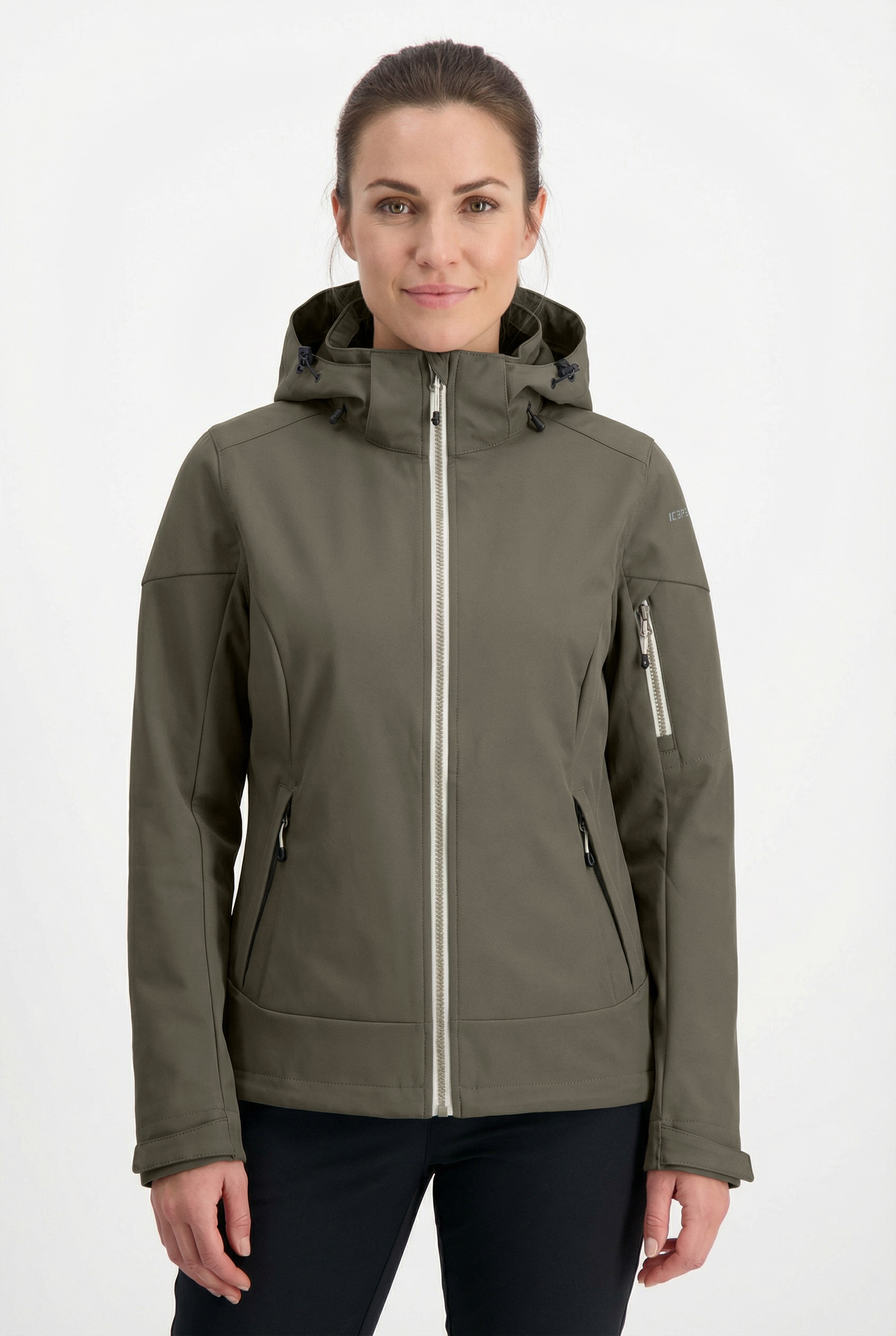 Icepeak Softshelljacke "Bathgate" Wasserdicht Mit Wassersäule 10000, Wasserabweisend, Aus Polyester