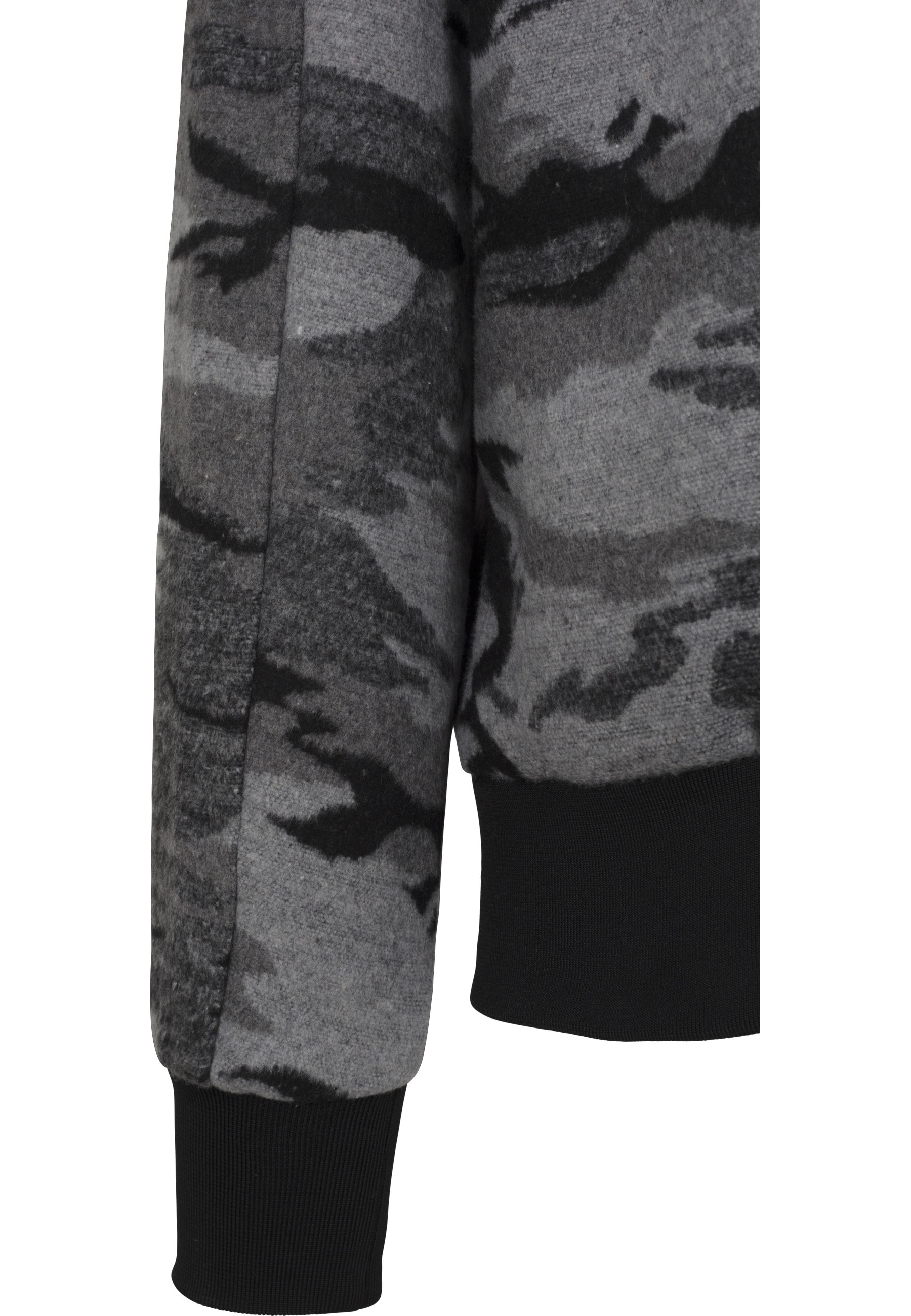 URBAN CLASSICS Winterjacke »Urban Classics Herren Camo Zip Jacket« 1 Stk. tlg. mit Kapuze