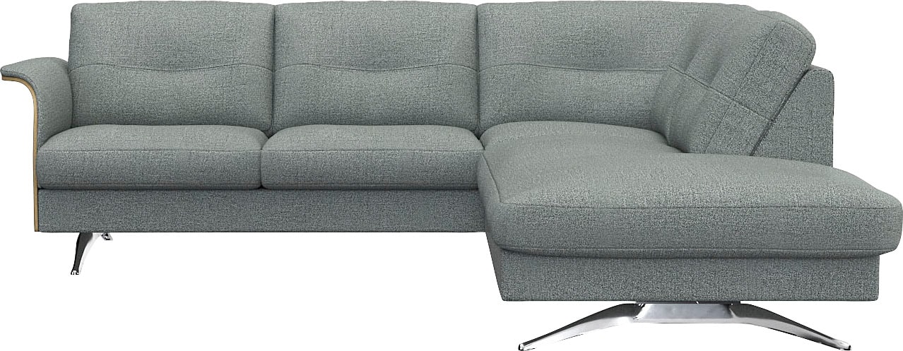 FLEXLUX Ecksofa "Glow, super bequem durch hochwertigem Sitzaufbau mit Feder günstig online kaufen