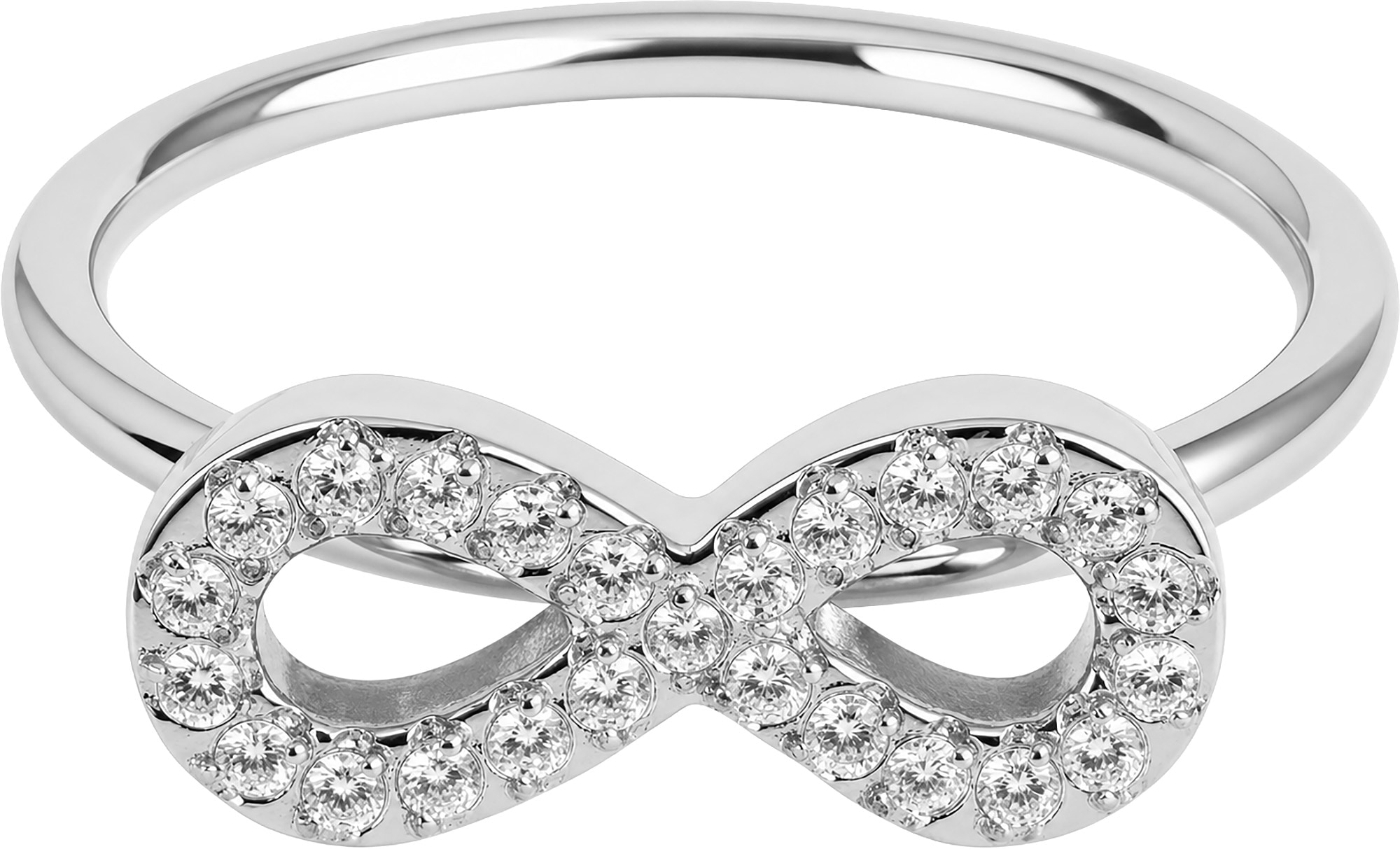Jacques Lemans Fingerring »Infinity Unendlichkeitsschleife« mit Zirkonia (synth.)