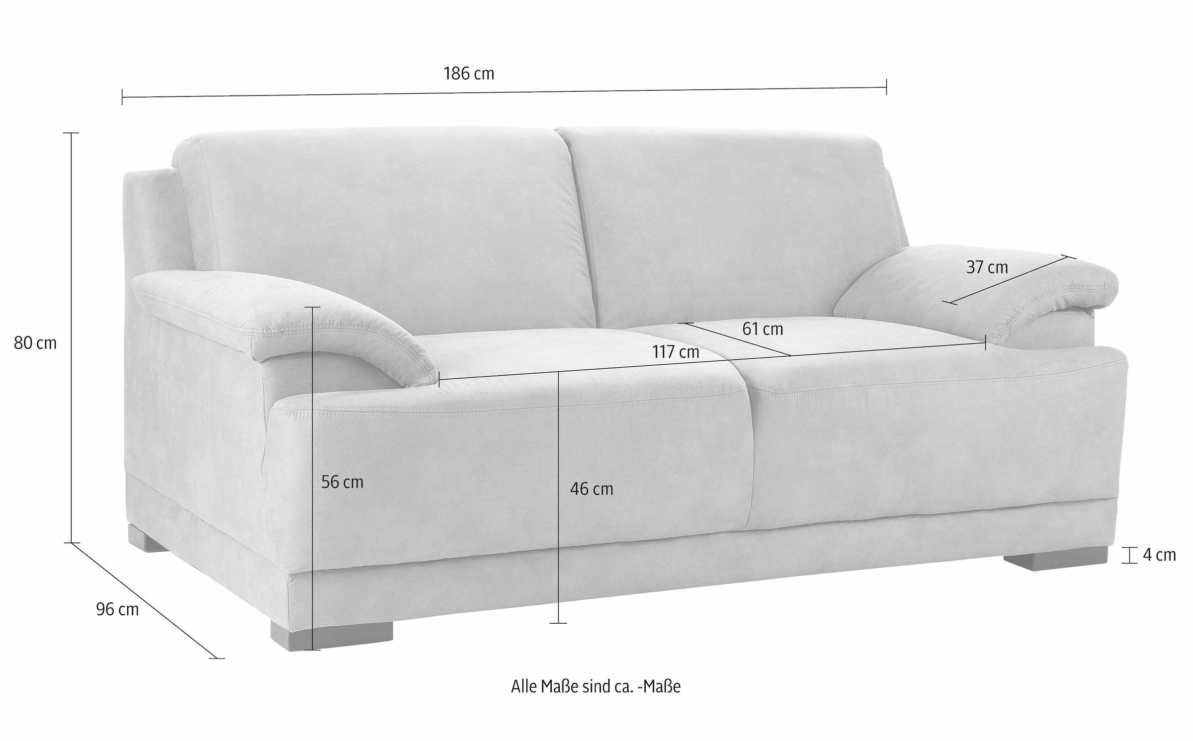 Home affaire 2-Sitzer »Telos«, mit Boxspring-Federung