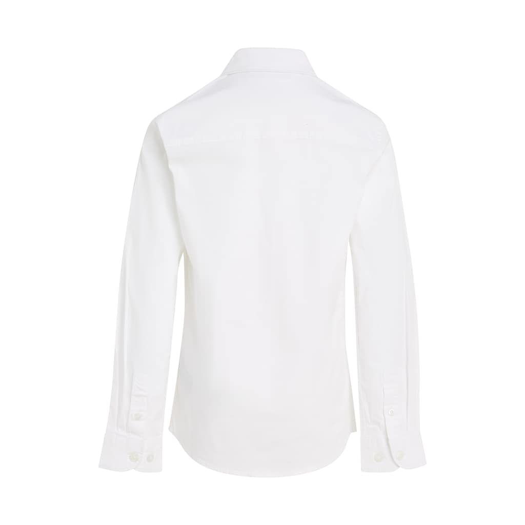 Tommy Hilfiger Langarmhemd »SOLID STRETCH POPLIN SHIRT L/S«, für Jungen