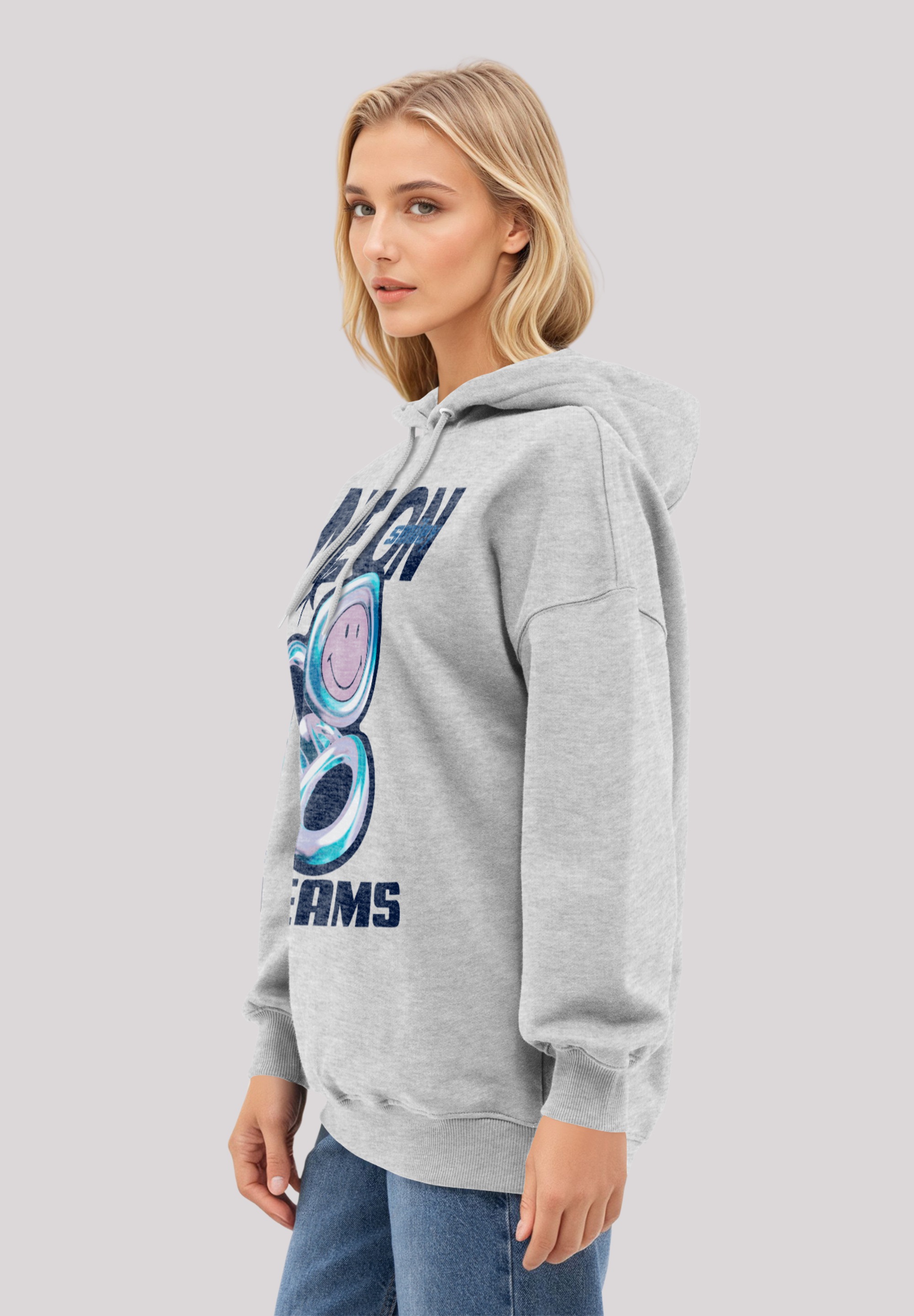 F4NT4STIC Kapuzenpullover »Smiley Originals Neon Dreams Rave Wear«, Premium Qualität