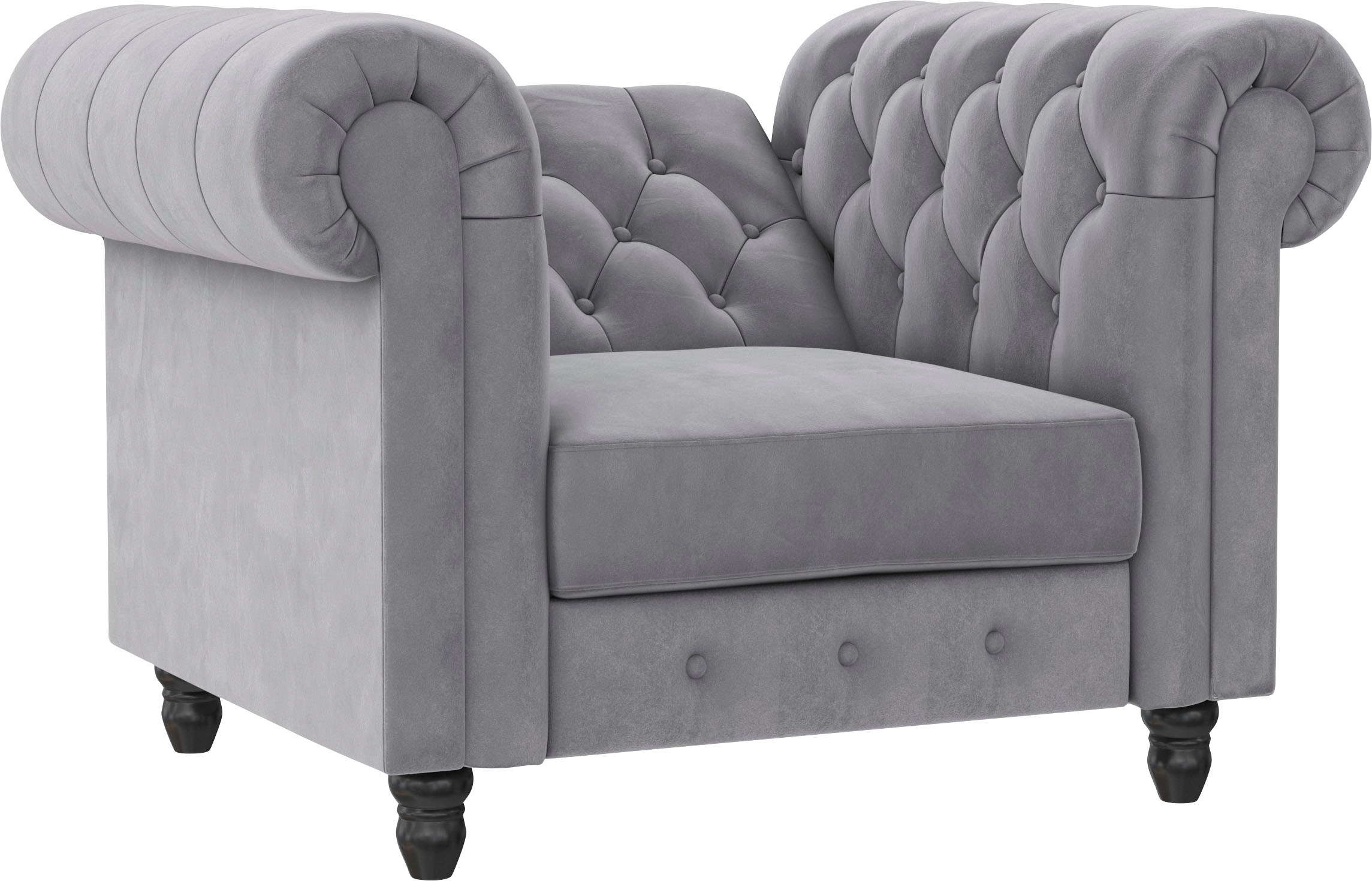 Thumbnail - Dorel Home Chesterfield-Sessel "Felix", mit Rückenlehne 3-fach verstellbar, Beine Massivholz, Sitzhöhe 46 cm