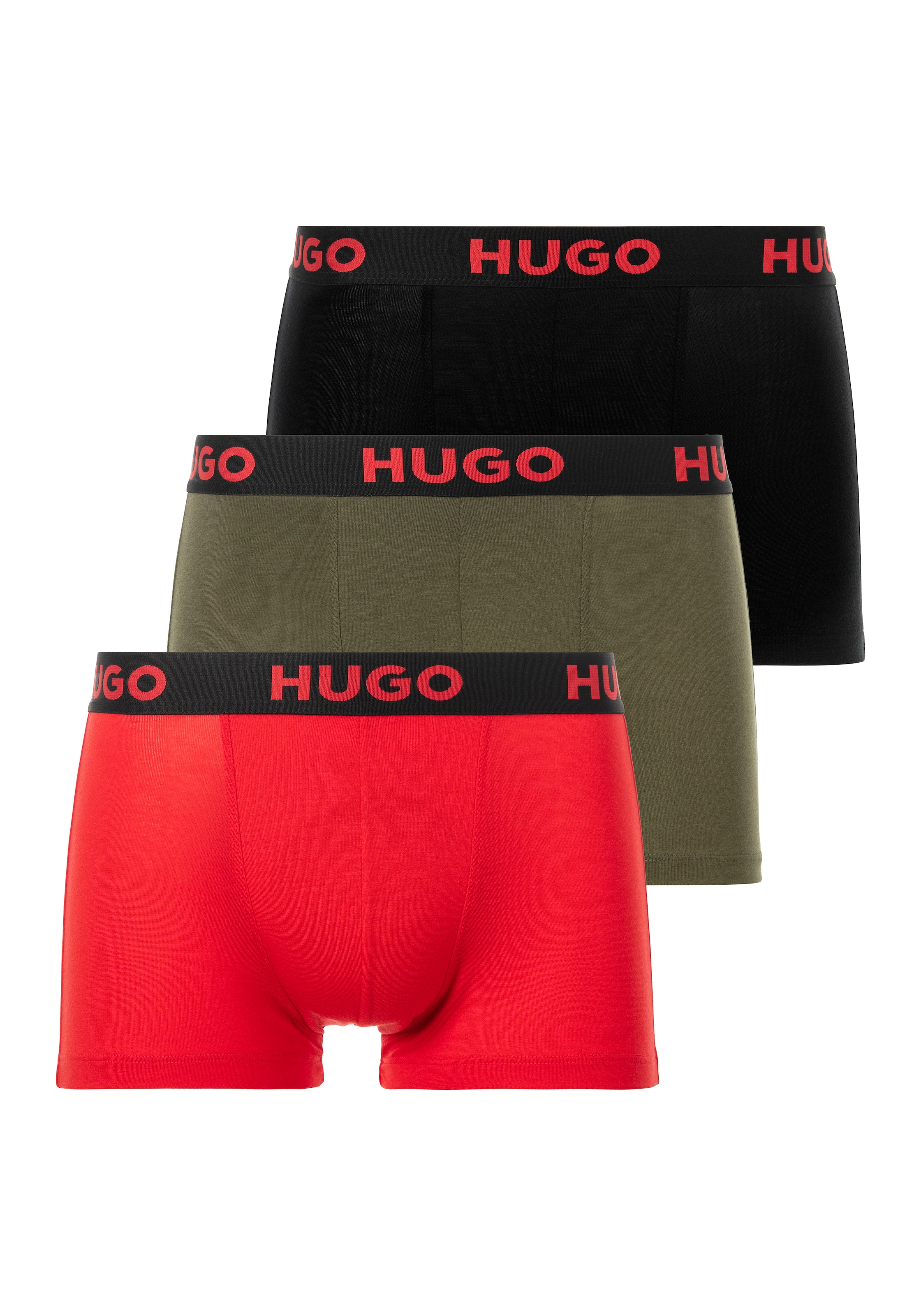 HUGO Underwear Trunk "TRUNK TRIPLET NEBULA", (3 St., 3er-Pack), mit elastischem Logobund