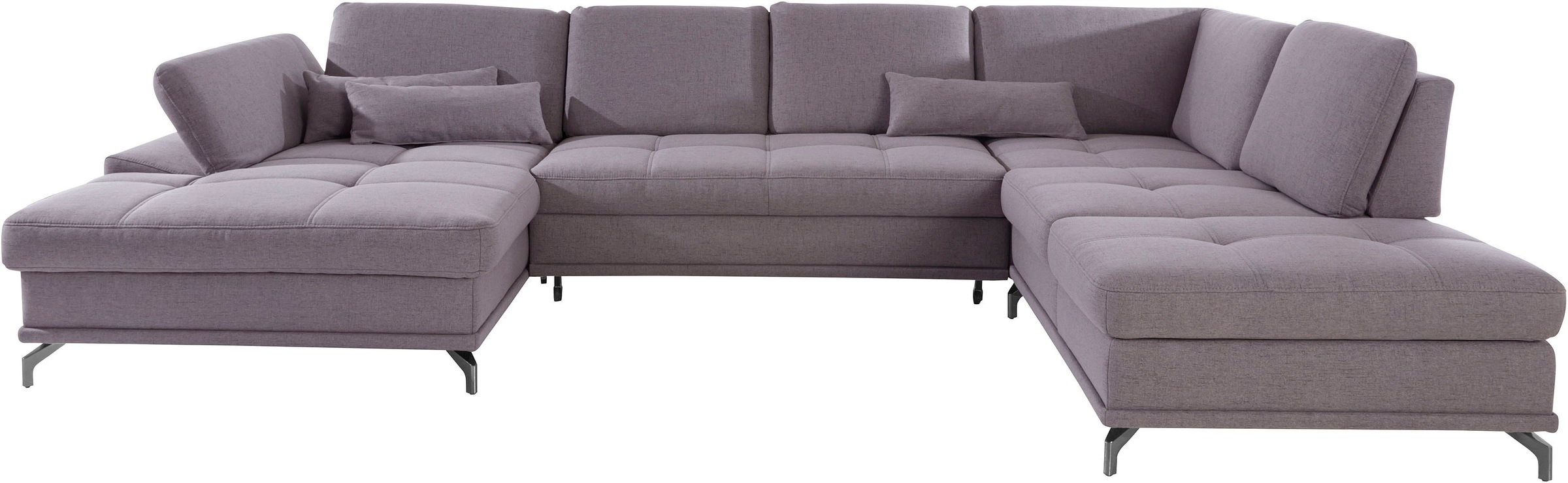 PLACES OF STYLE Wohnlandschaft "Costello U-Form, B: 363 cm mit Sitztiefen-, günstig online kaufen