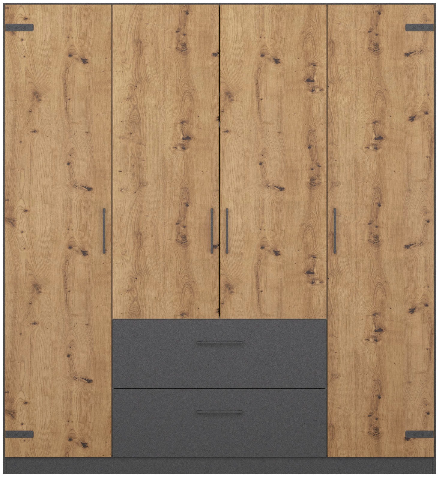 rauch Drehtürenschrank "Holmes" im Industrial Style, mit Schubkästen, mit o günstig online kaufen