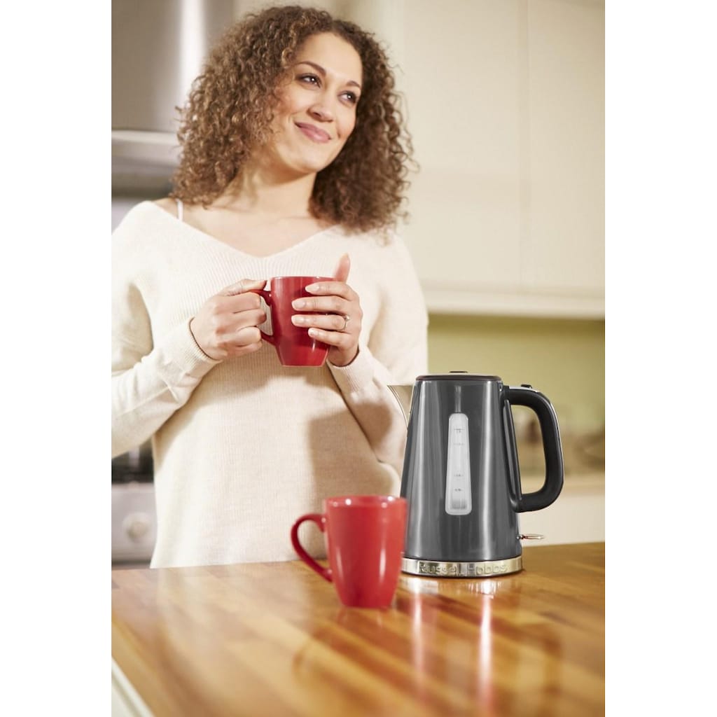 RUSSELL HOBBS Wasserkocher »23211-70 WK Luna Moonlight Grey«, 1,7 l, 2400 W