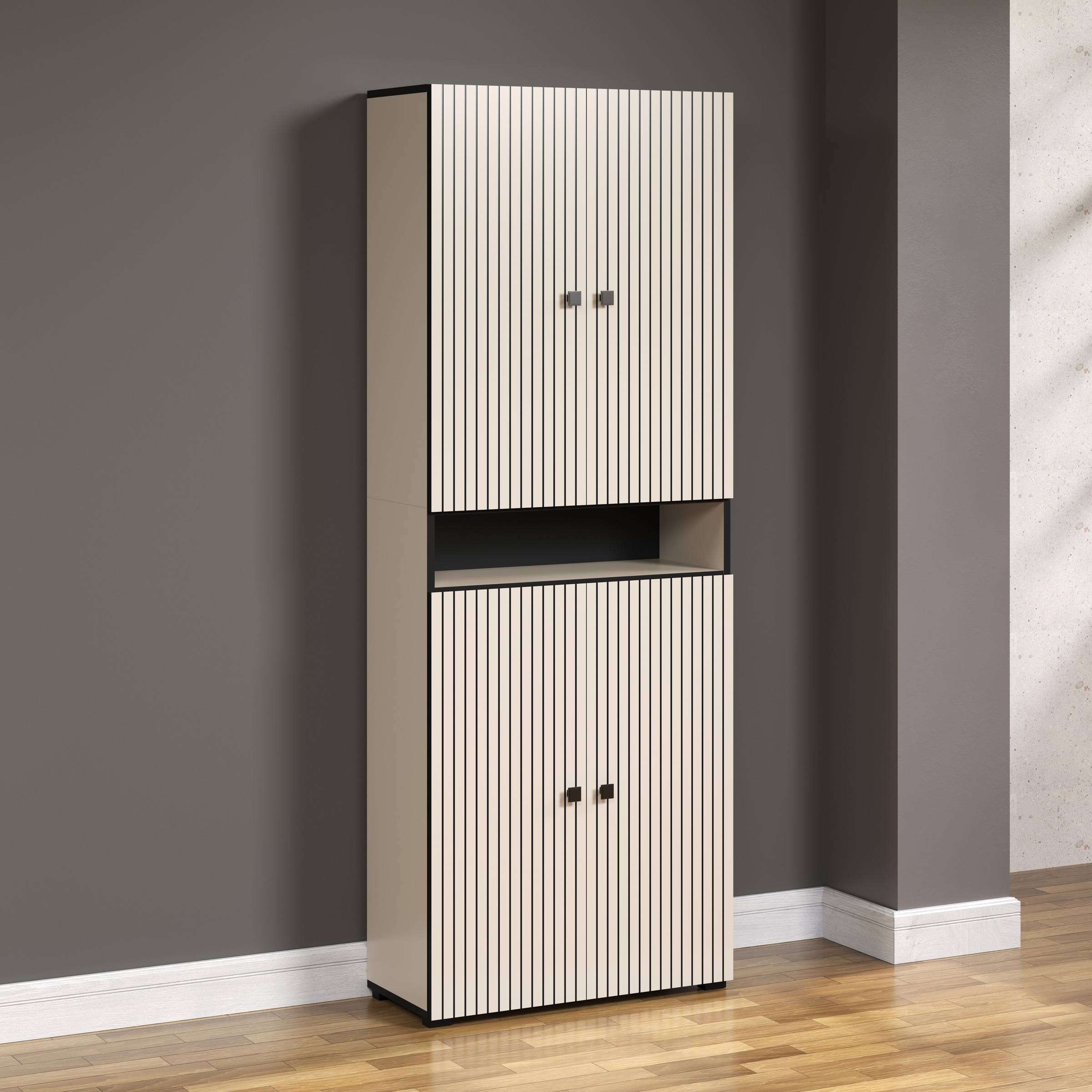 welltime Hochschrank "Amrum", Breite 40cm, geräumiger Hochschrank Eiche Ril günstig online kaufen