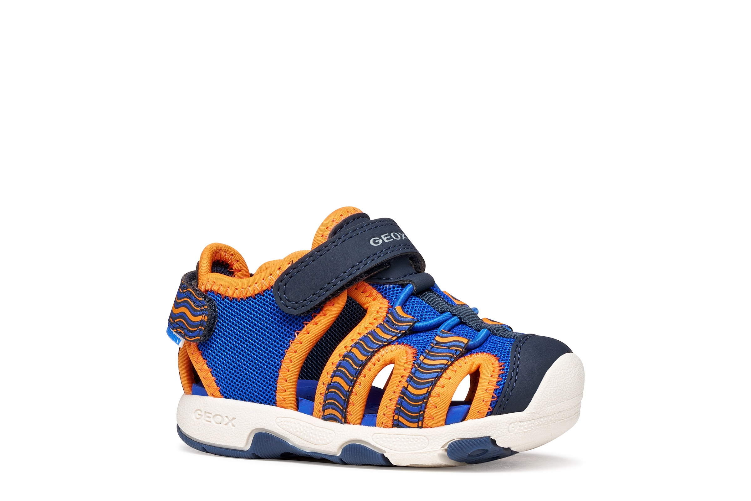 Geox Lauflernschuh »B SANDAL MULTY BOY«  Babyschuh, Klettschuh mit Größenschablone zum Download