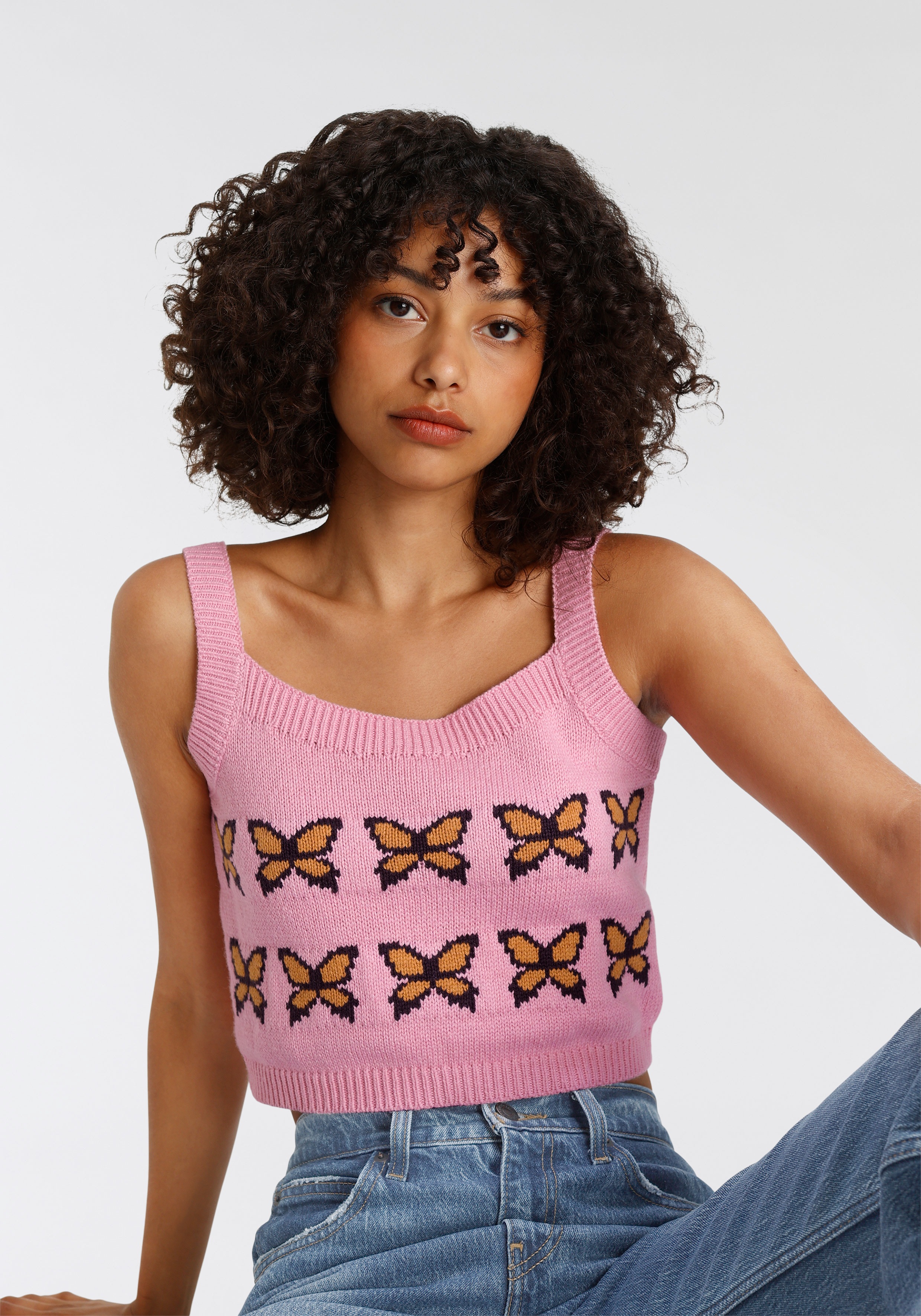 levis - Levi's Crop-Top "HEAVEN SWEATER TANK"