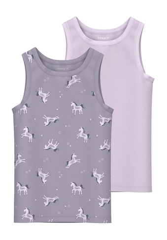 Unterhemd »NMFTANK TOP 2P LAVENDER UNICORN NOOS«, (Packung, 2 St.)