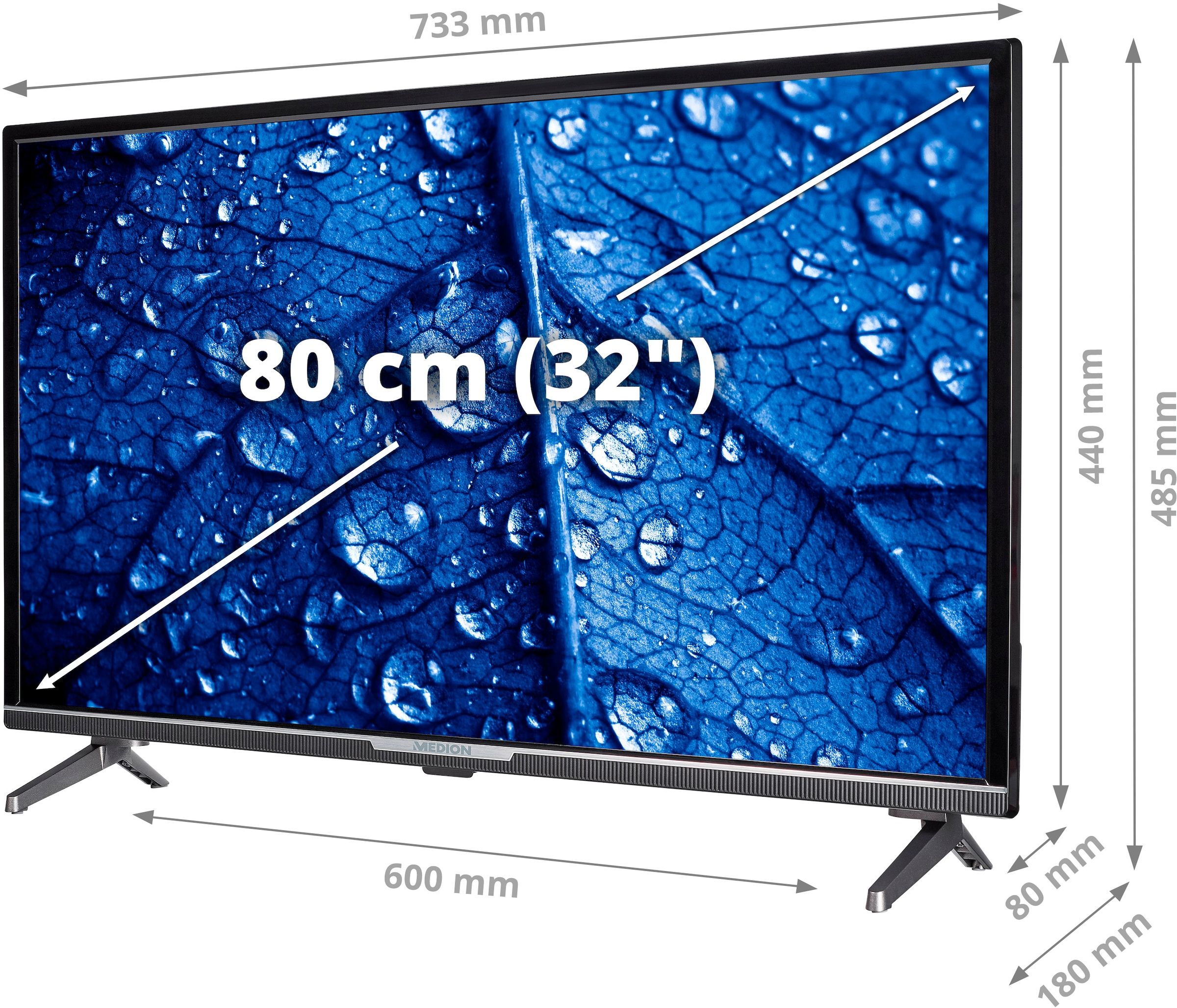 Medion® LED-Fernseher »MD31403 EU«, Full HD, Smart-TV