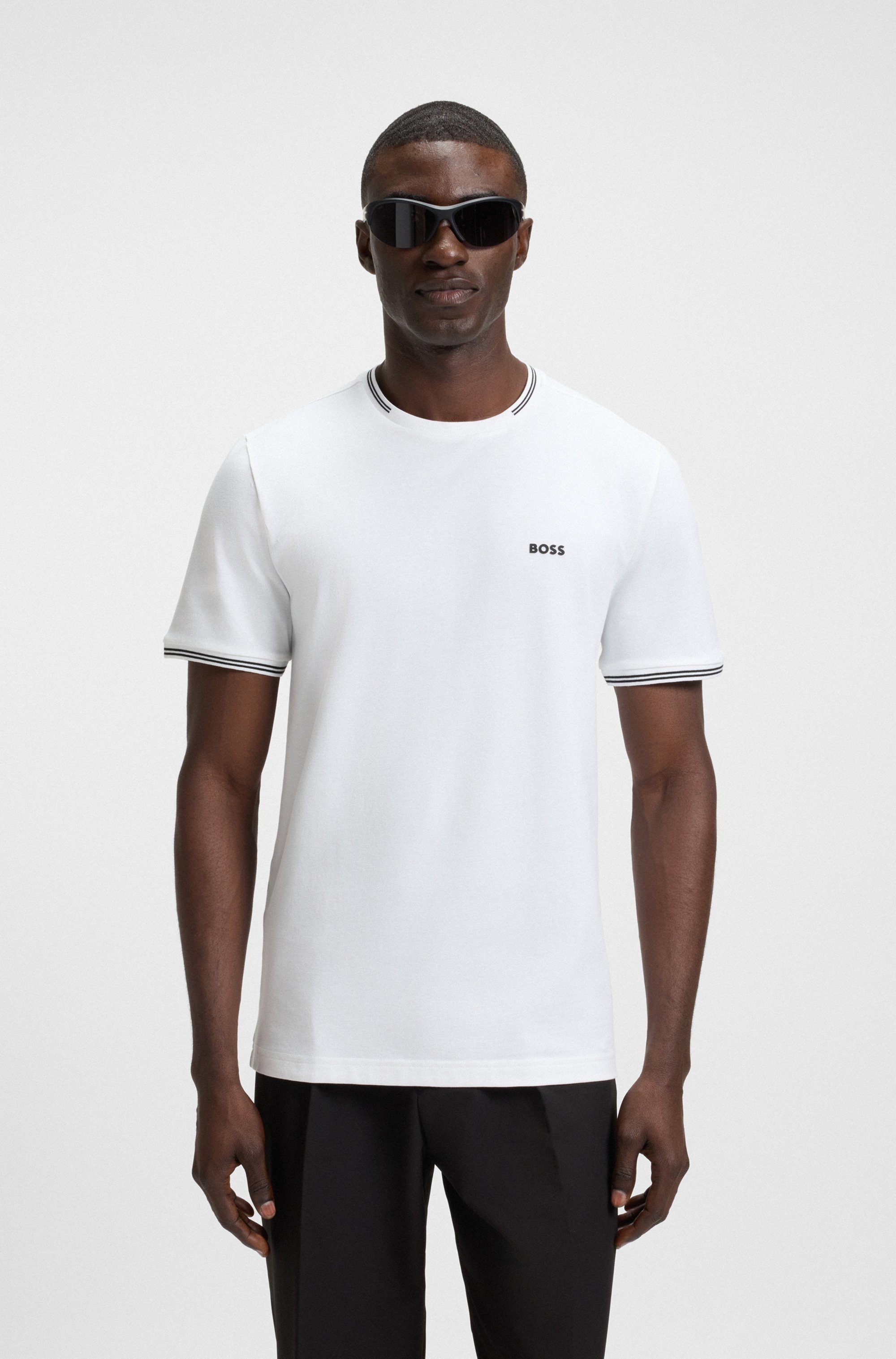 BOSS GREEN T-Shirt "Taul" aus softem Stretch-Baumwoll-Piqué, Regular Fit, K günstig online kaufen