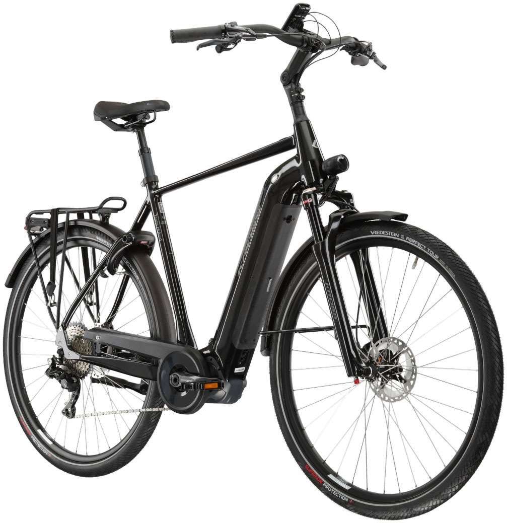 Kross E-Bike »E-Trekkingrad Trans Hybrid Prestige 630 28 Zoll schwarz«, 11 Gang, Shimano, DEORE XT DI2 M8050, Mittelmotor 250 W