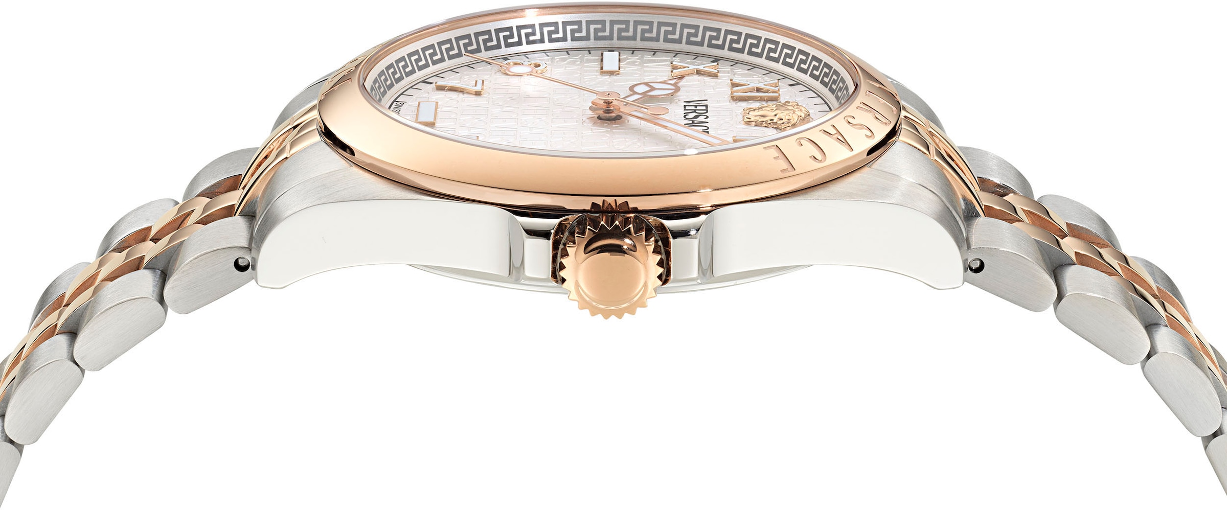 Versace Quarzuhr »VERSACE ANTEO«, Armbanduhr, Herrenuhr, Swiss Made, Saphirglas, Edelstahlarmband, Datum