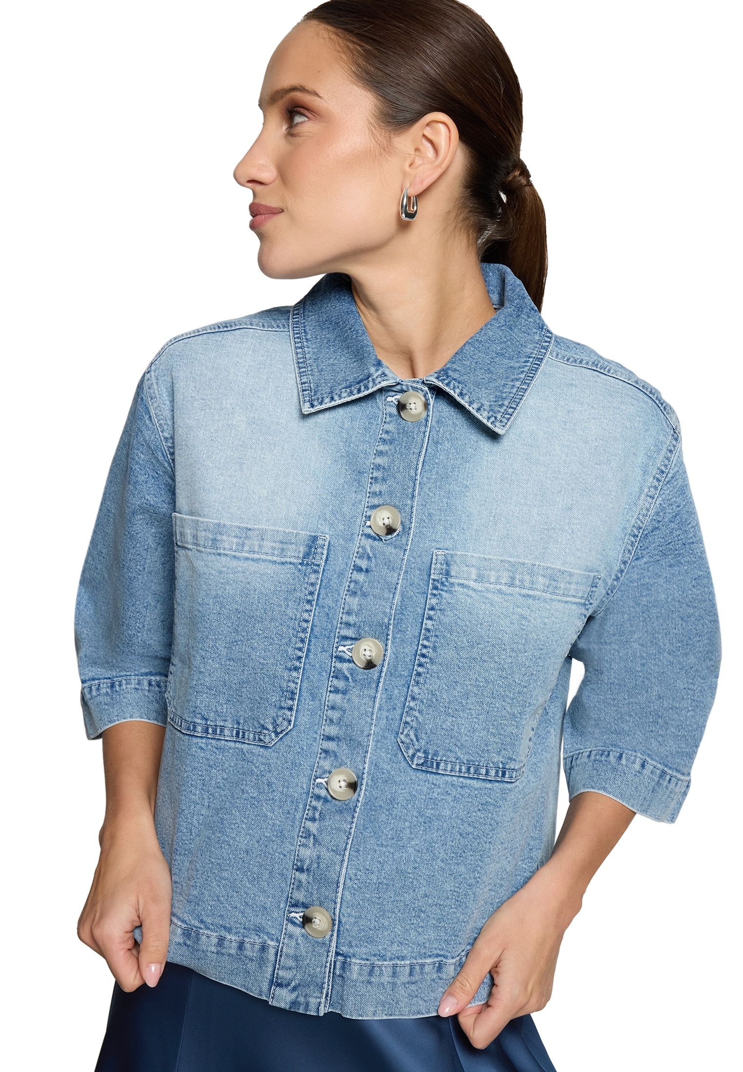 Zero Jackenblazer »Damen im Jeans-Look« Material.