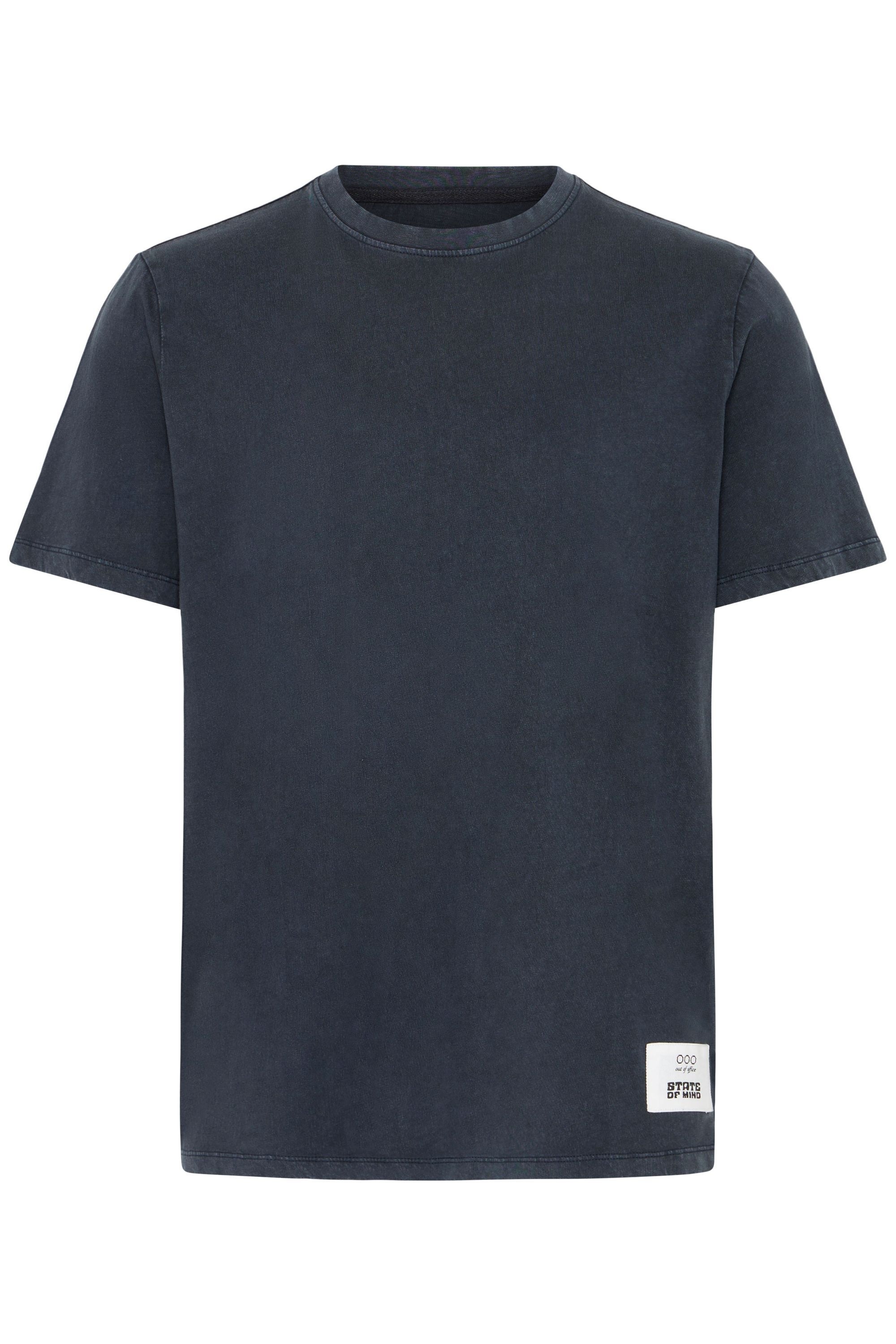 Blend Rundhalsshirt "BHKeelan" Basic T-Shirt mit Patch günstig online kaufen