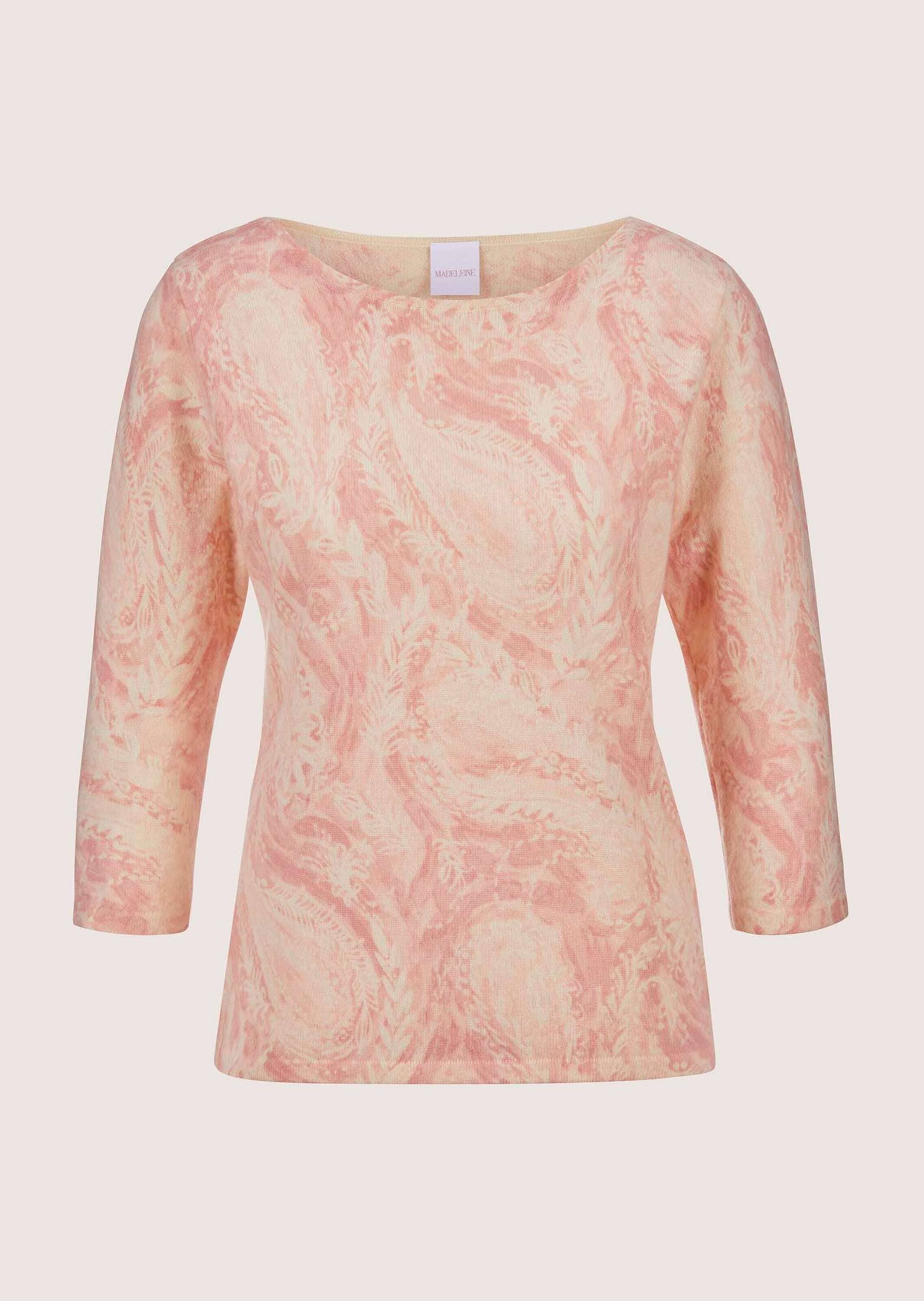 MADELEINE Longpullover "Pullover V-Pullover mit Kaschmir" günstig online kaufen