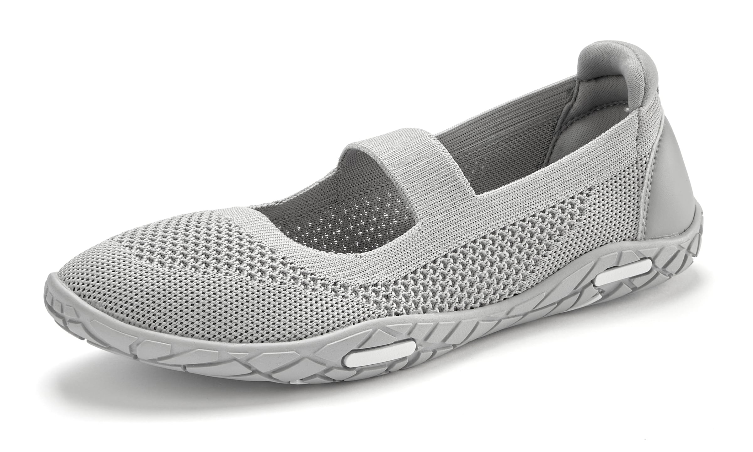 LASCANA Sneaker Ballerinas »Riemchenballerina, Slip-On-Sneaker«, Freizeitschuh, Slipper, Halbschuh superleicht, flexible Sohle VEGAN