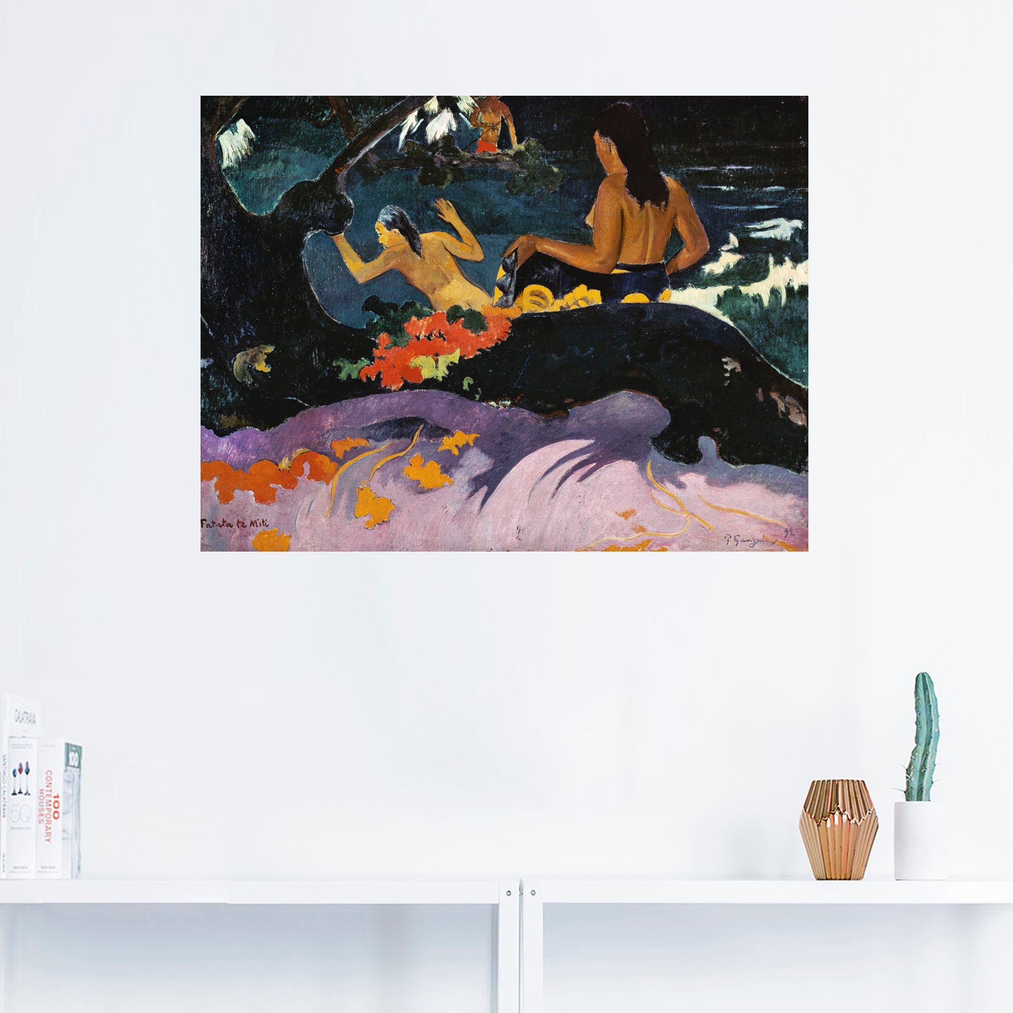 Artland Wandbild »Fatata te miti (Angelehnt ans Meer)«, Frau, (1 St.), als Leinwandbild, Wandaufkleber oder Poster in versch. Größen