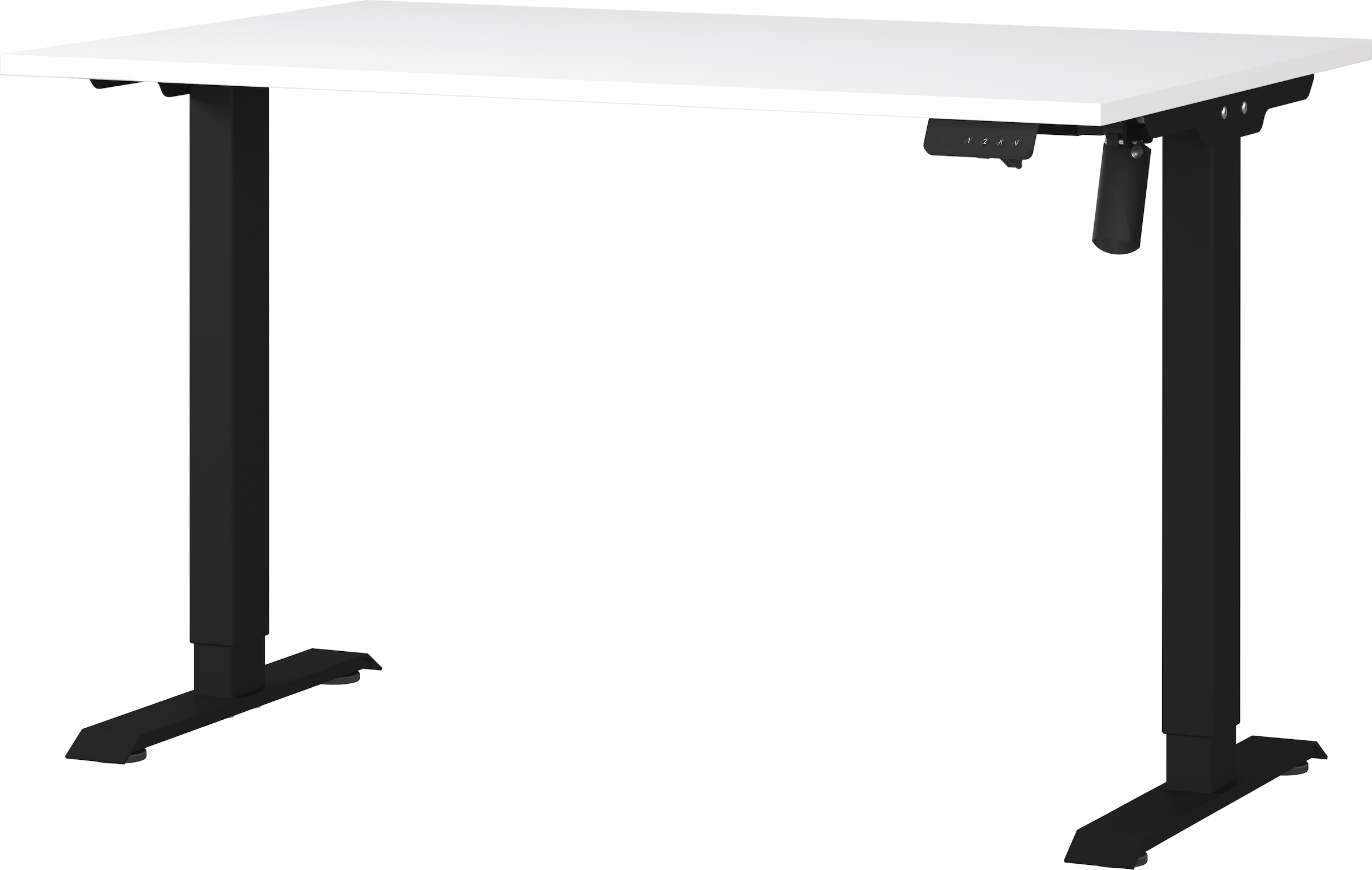 GERMANIA Schreibtisch "Boras" Breite 120/140/160/180 cm, Metallgestell, elektrisch höhenverstellbar