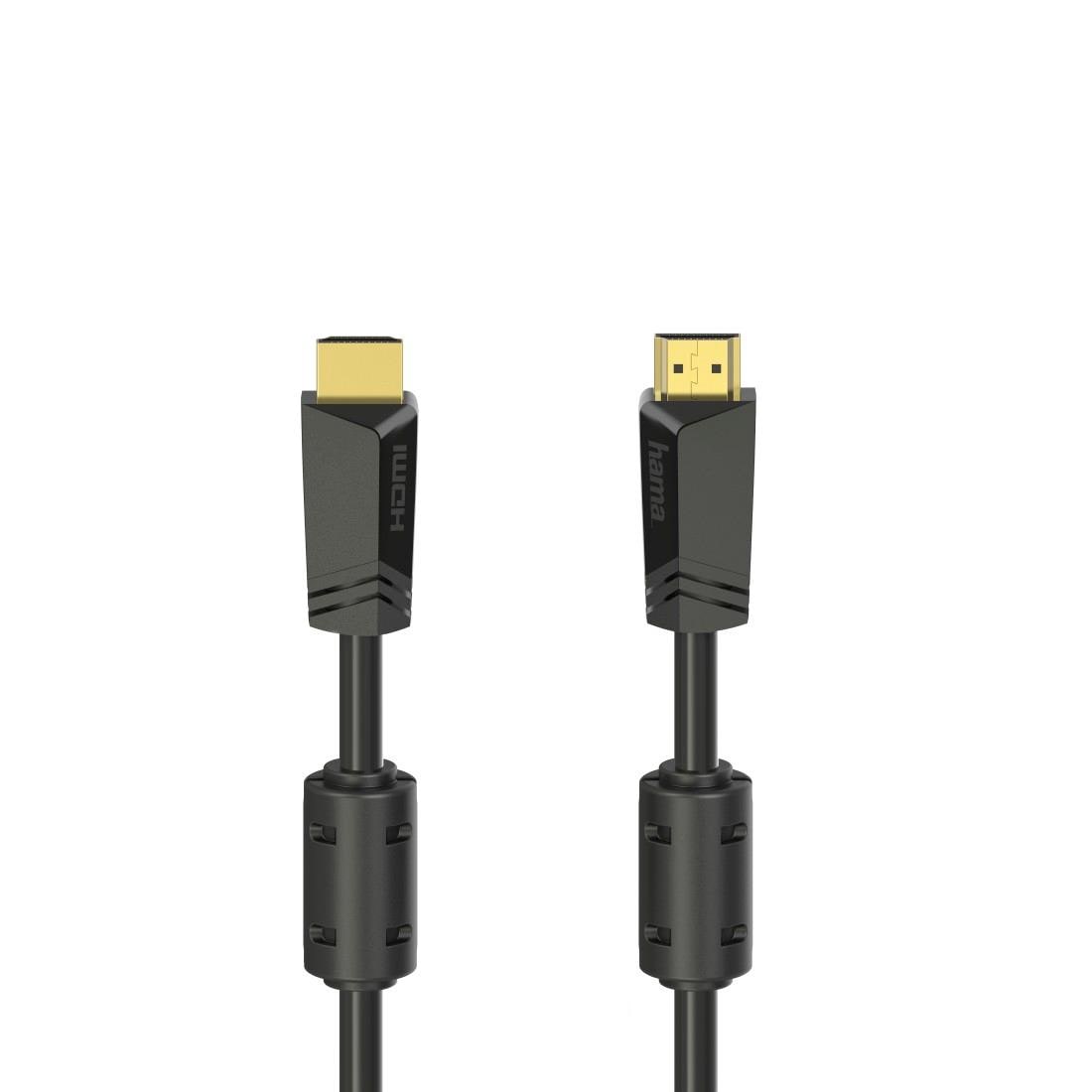 Hama HDMI-Kabel »High Speed HDMI™-Kabel, Stecker - Stecker, 4K, 10m vergoldet«, HDMI, 1000 cm, Ethernet HDMI™-Kabel