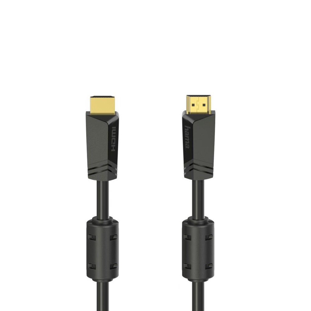 Hama HDMI-Kabel »High Speed HDMI™-Kabel, Stecker - Stecker, 4K, 10m vergoldet«, HDMI, 1000 cm