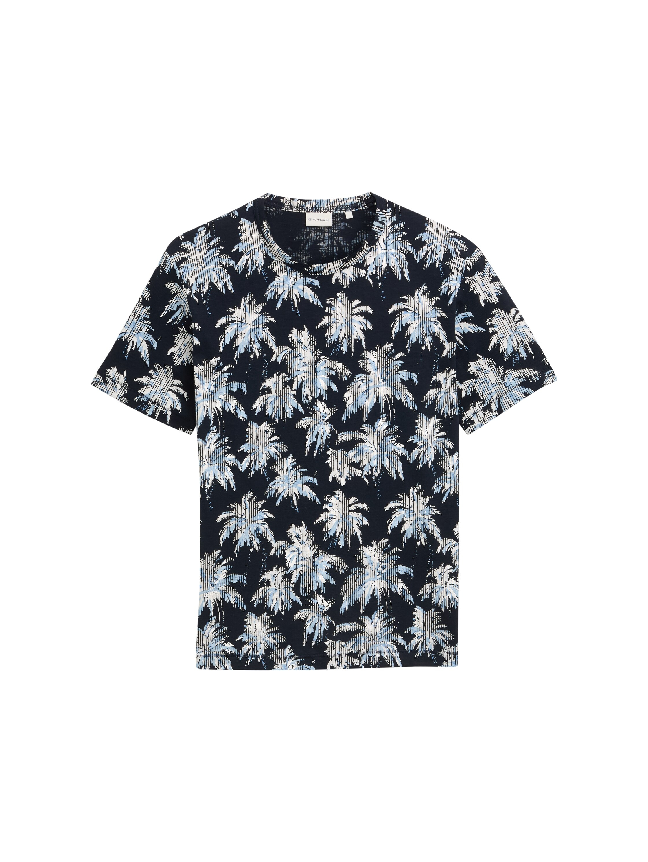 TOM TAILOR T-Shirt, mit All-Over Palmen Print
