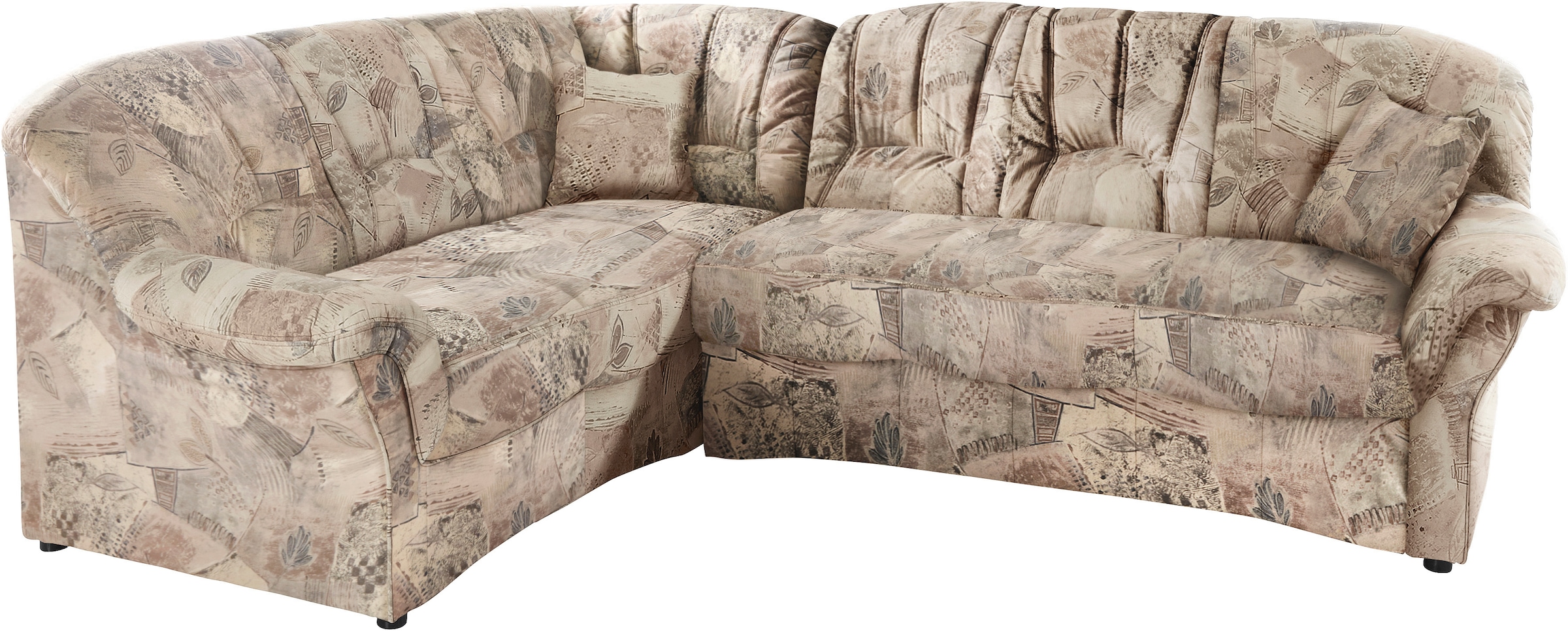 DOMO collection Ecksofa "Bahia, zeitlos und elegant, bequeme Armlehnen, L-F günstig online kaufen