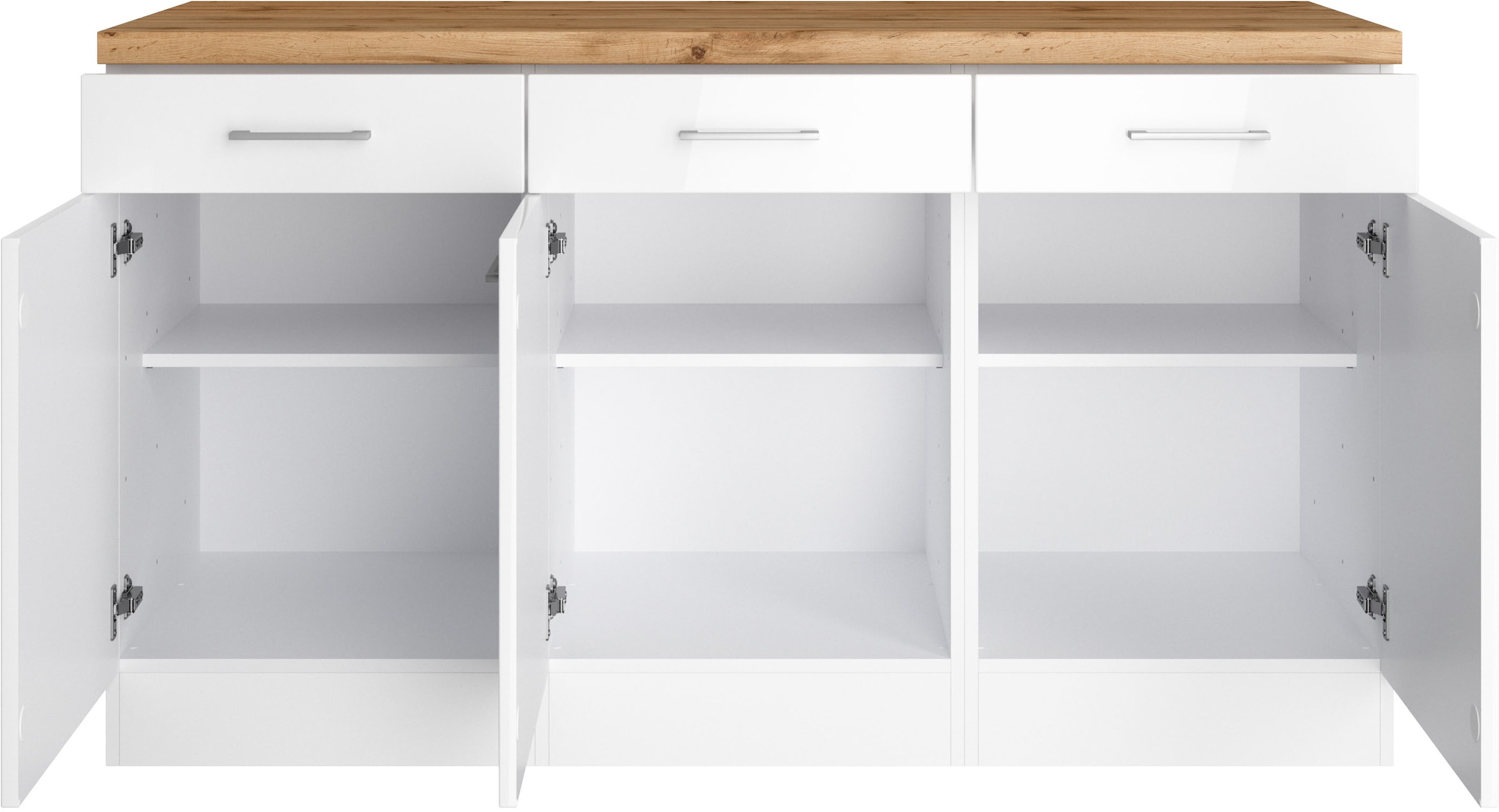 KOCHSTATION Unterschrank »KS-Milan«, HELD Möbel, Unterschrank 150 cm, matte oder hochglänzende Fronten