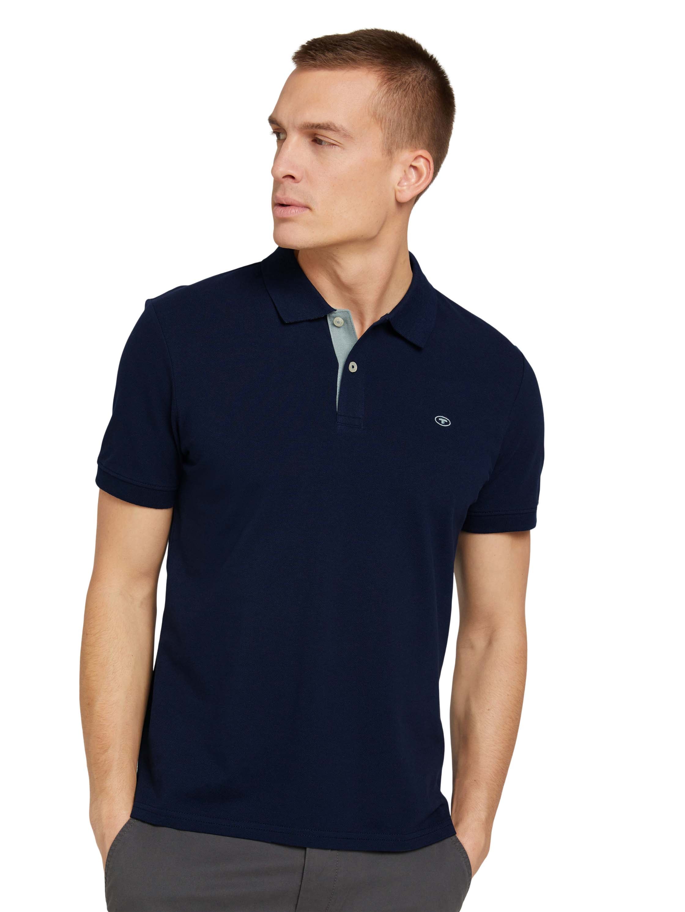 TOM TAILOR Poloshirt, mit Knopfleiste und Logo