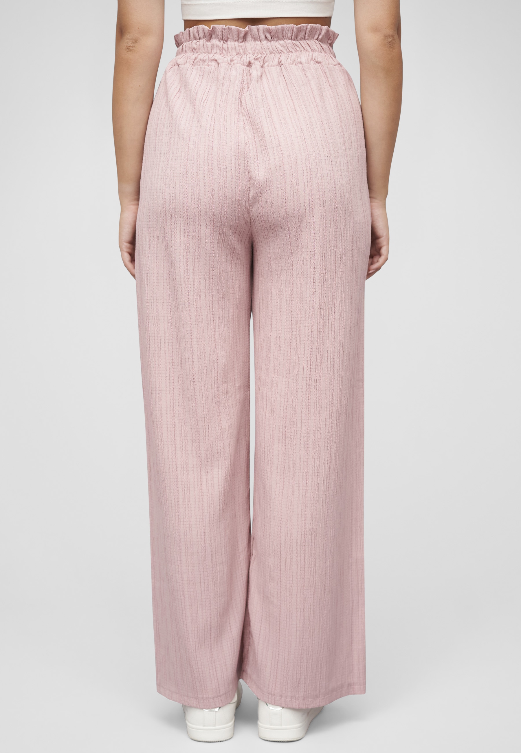 CLOUD 5IVE Stoffhose »CLOUD 5IVE Sommer Hose mit weitem Beinschnitt und Strukturstoff«