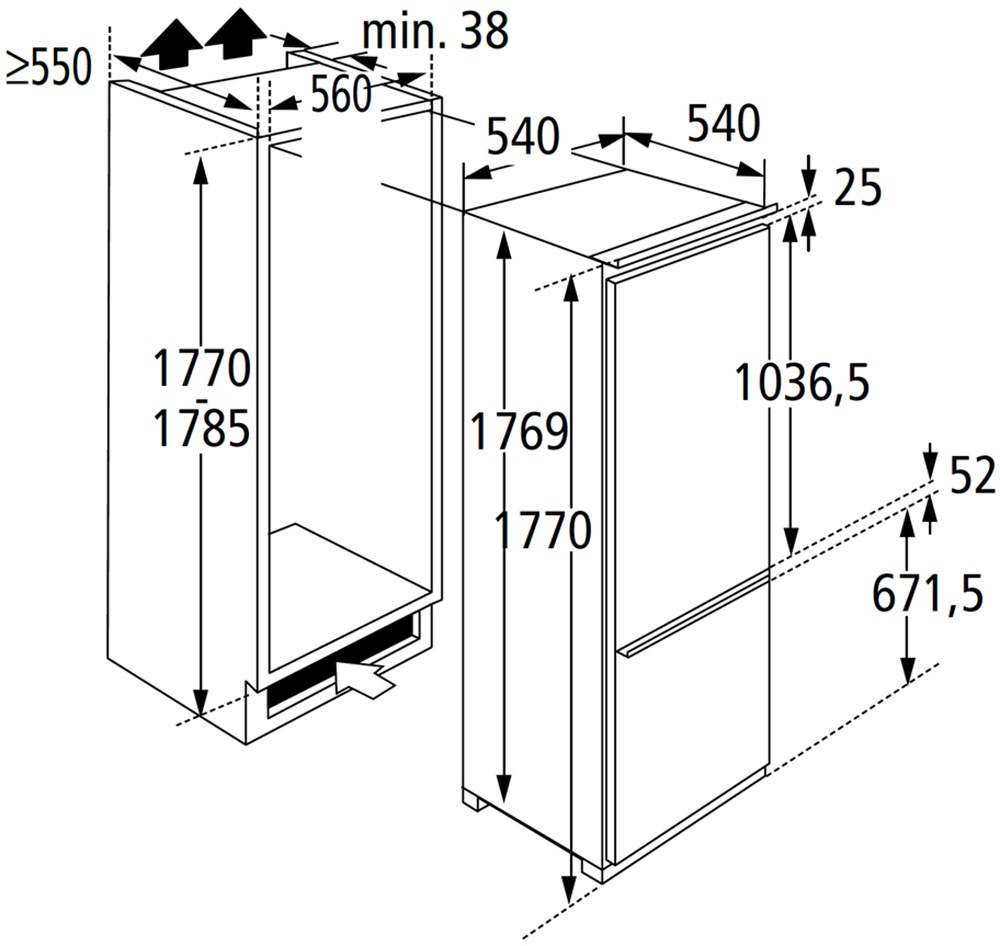 BASIC by Balculina Winkelküche »Denver, Küche BxHxT 280/115 x 211 x 60«, Breite 280 cm, wahlweise mit E-Geräten und Induktion