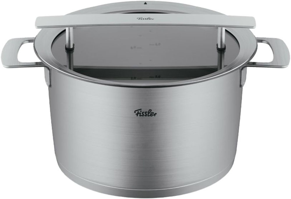 Fissler Topf-Set »Phi Collection«, Edelstahl 18/10, (Set, 5 tlg., Kochtopf 16/20/24cm; Bratentopf 20cm; Stielkasserolle 16cm ohne Deckel), cookstar Allherdboden; Edelstahl 18/10; Made in Germany