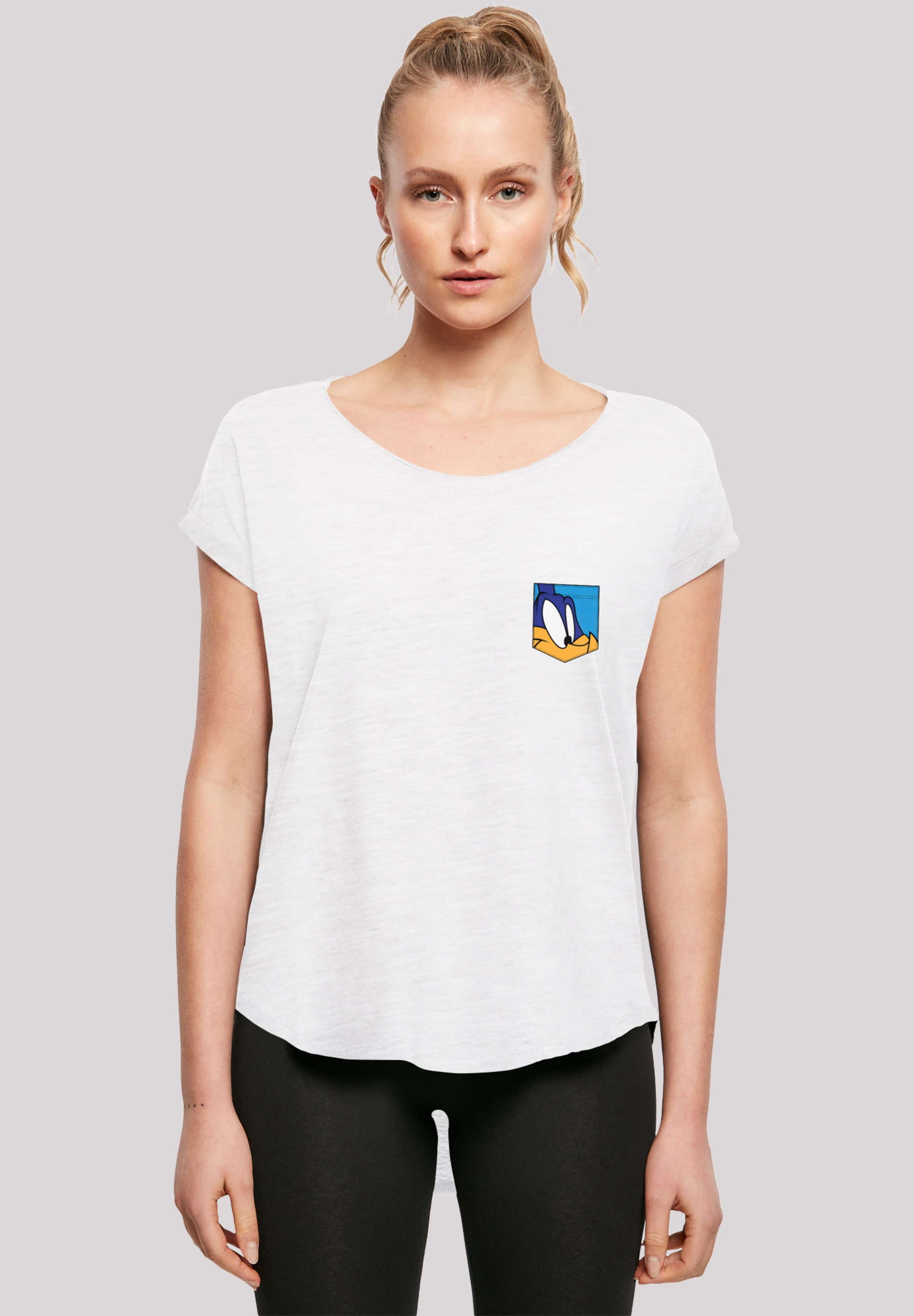 F4NT4STIC T-Shirt "Looney Tunes Road Runner Face Faux Pocket", Print günstig online kaufen