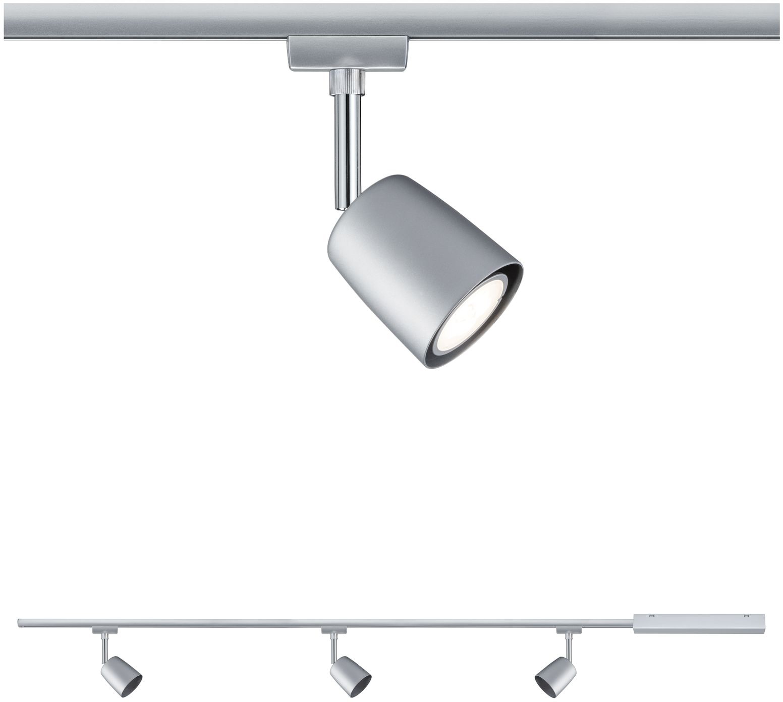 PAULMANN Schienensystem-Leuchten "Cover", 3, 1 Stk., silber, Leuchten, GU10