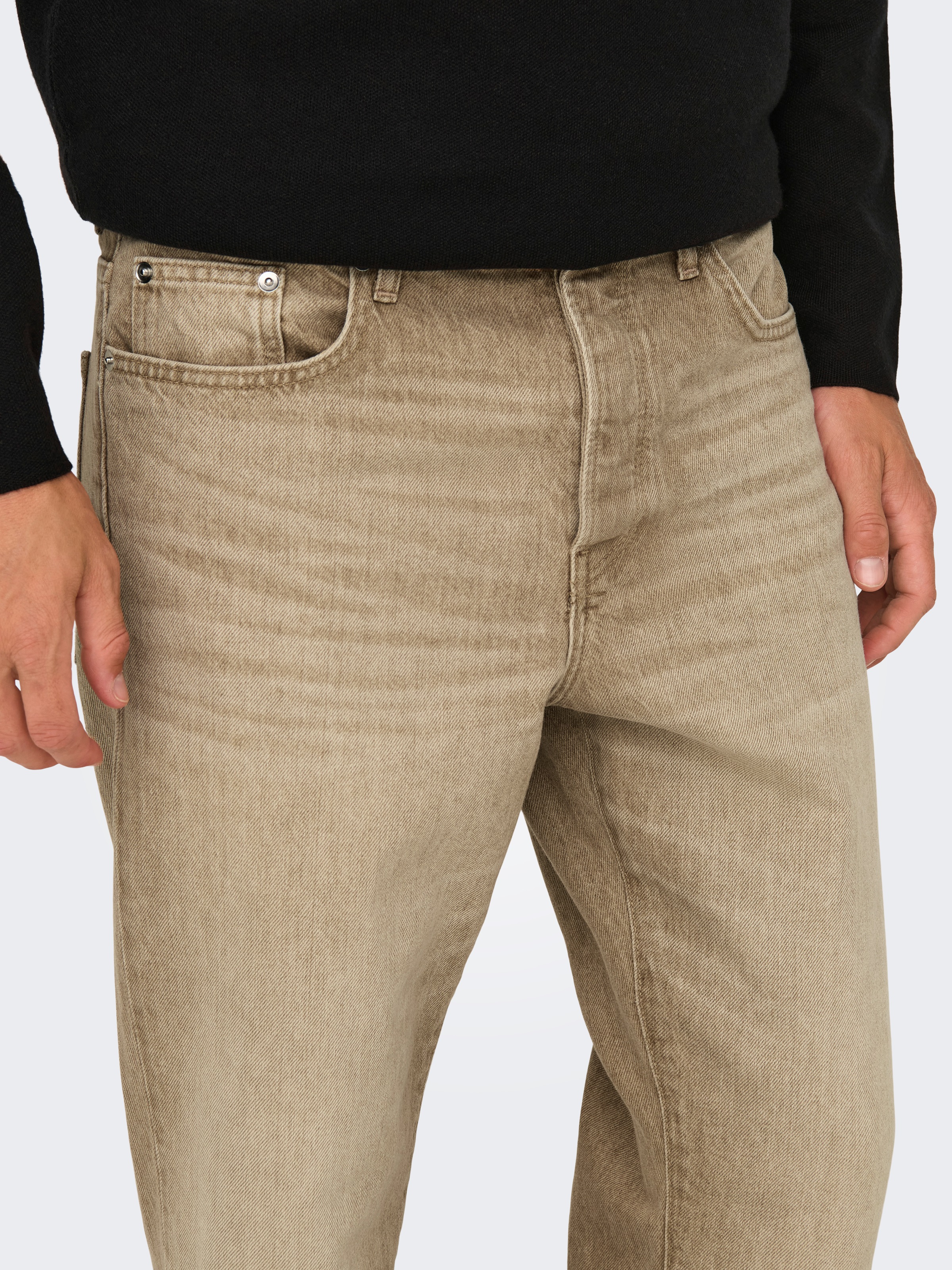 ONLY & SONS Regular-fit-Jeans "ONSEDGE STRAIGHT BROMO 0017 DOT DNM NOOS" günstig online kaufen