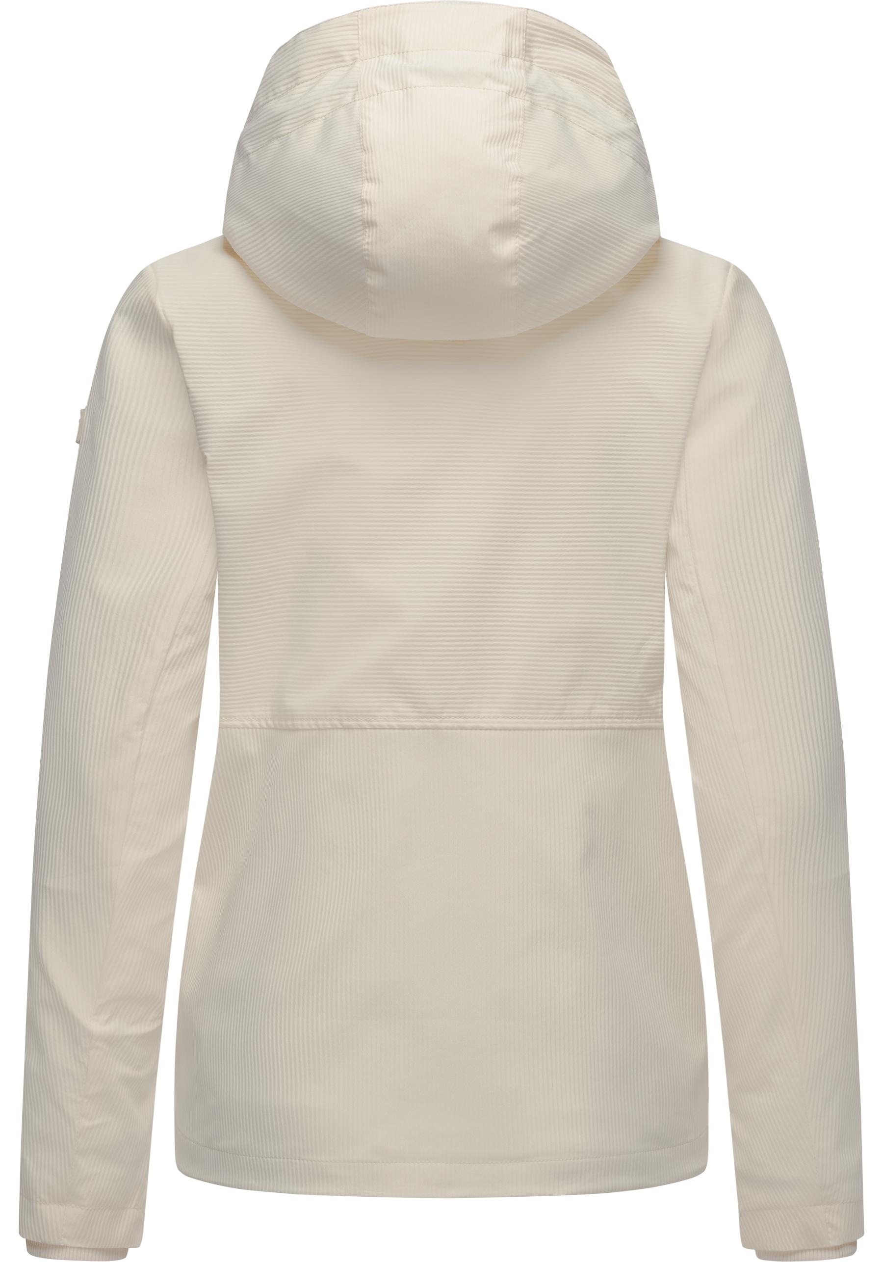 Ragwear Outdoorjacke »Sunniva B«, mit Kapuze, Übergangsjacke wasserdicht mit feiner Rillenstruktur