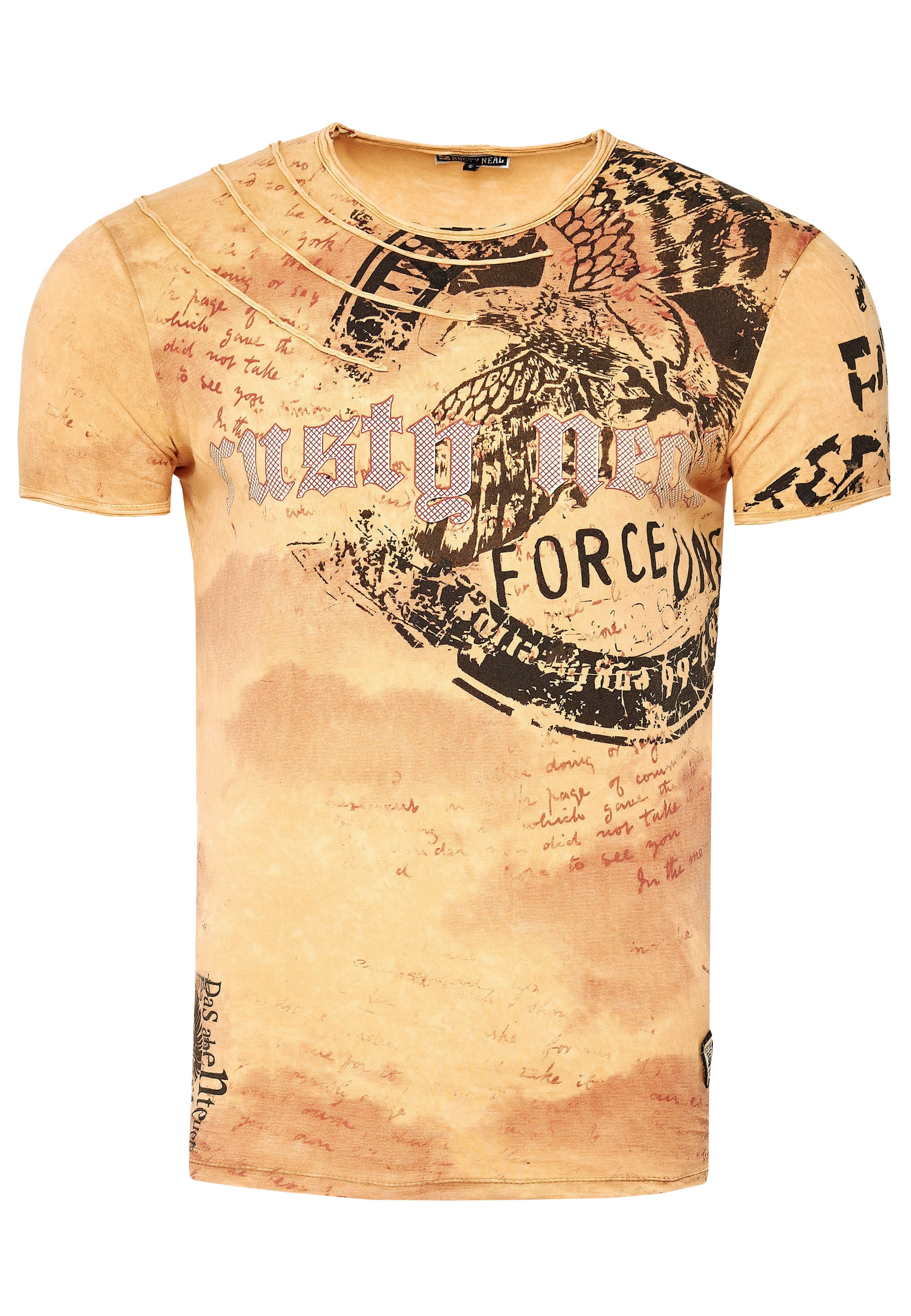 Rusty Neal T-Shirt, mit eindrucksvollem Print
