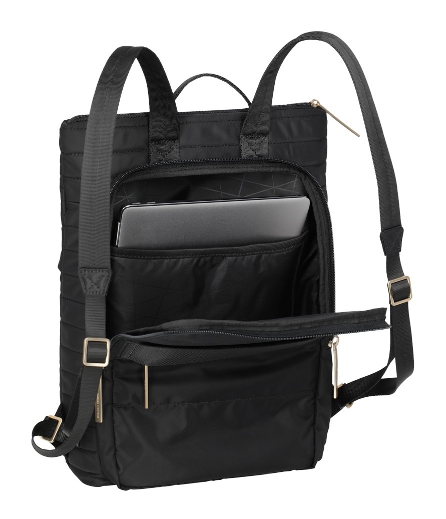 travelite Freizeitrucksack »BARBARA & travelite | BARBARA STEPP«, Safety-Reißverschlussfach Aufsteckfunktion