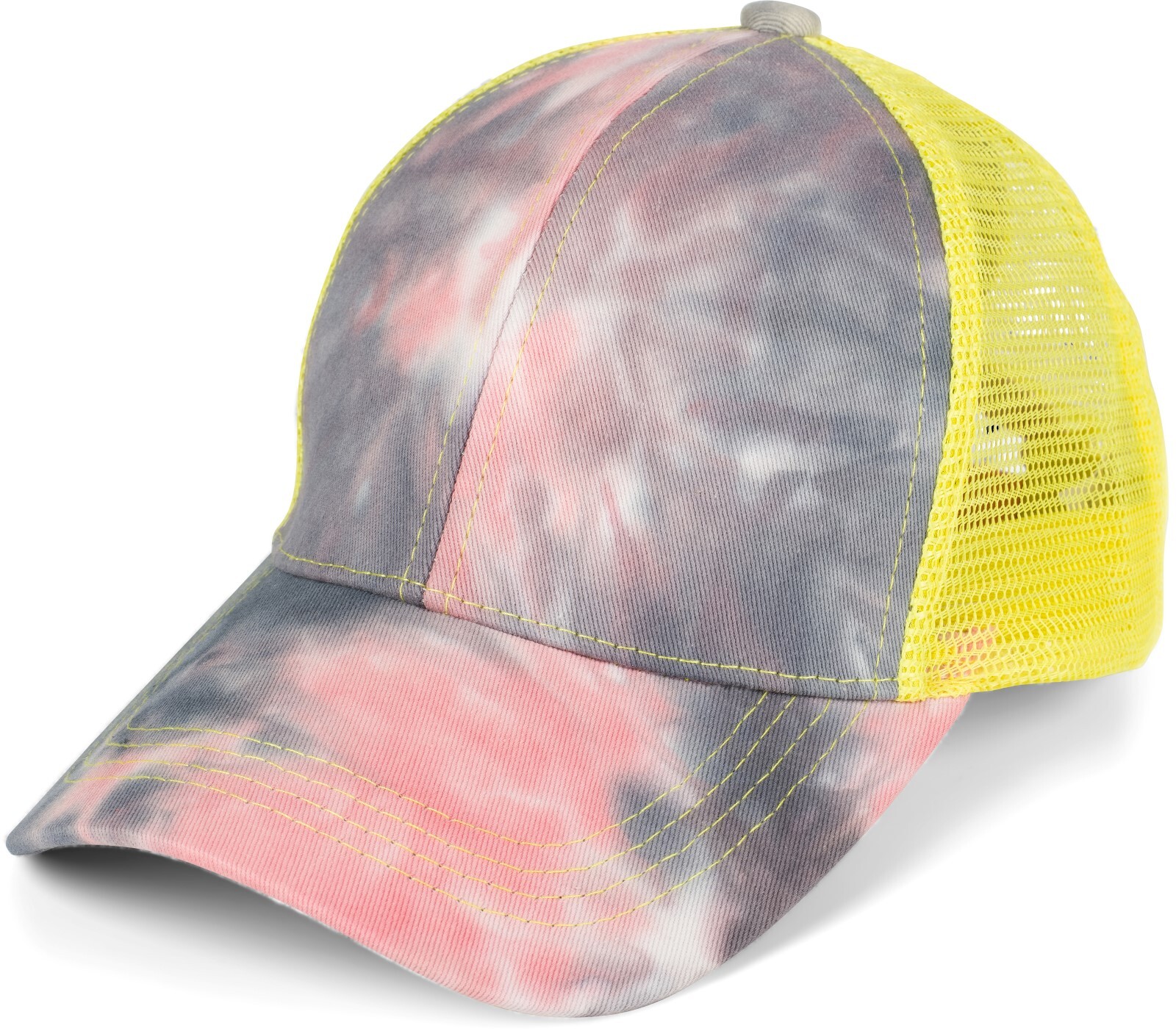 styleBREAKER "Ponytail Baseball Cap Batik mit Mesh Einsatz" 1 Stk.