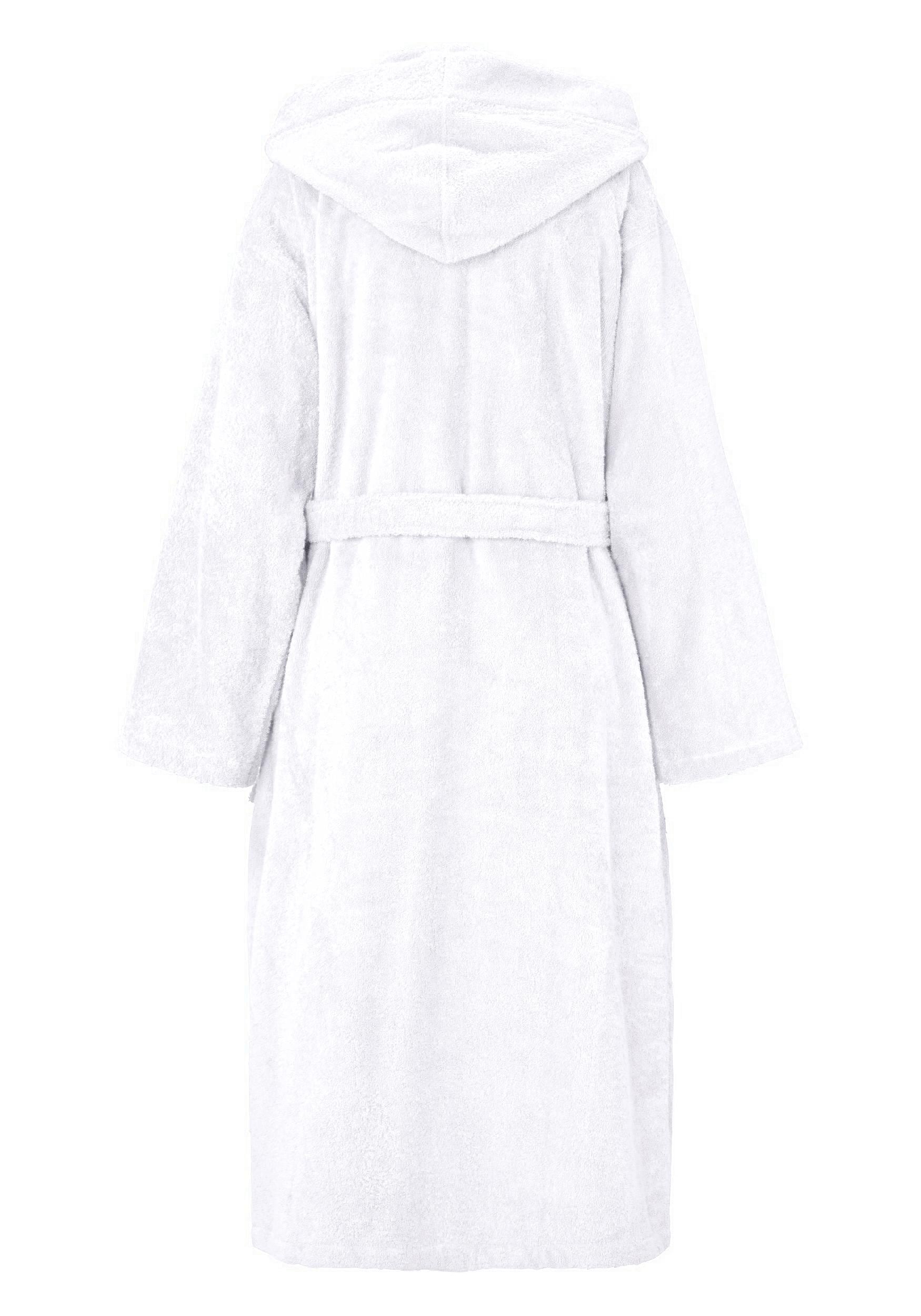 KangaROOS Unisex-Bademantel »Cassidy, für Damen & Herren, Standardlänge & Überlänge«, (1 St.), mit Taschen, Männer und Frauen, Baumwolle, Reise, Hotel, Sauna, S-3XL