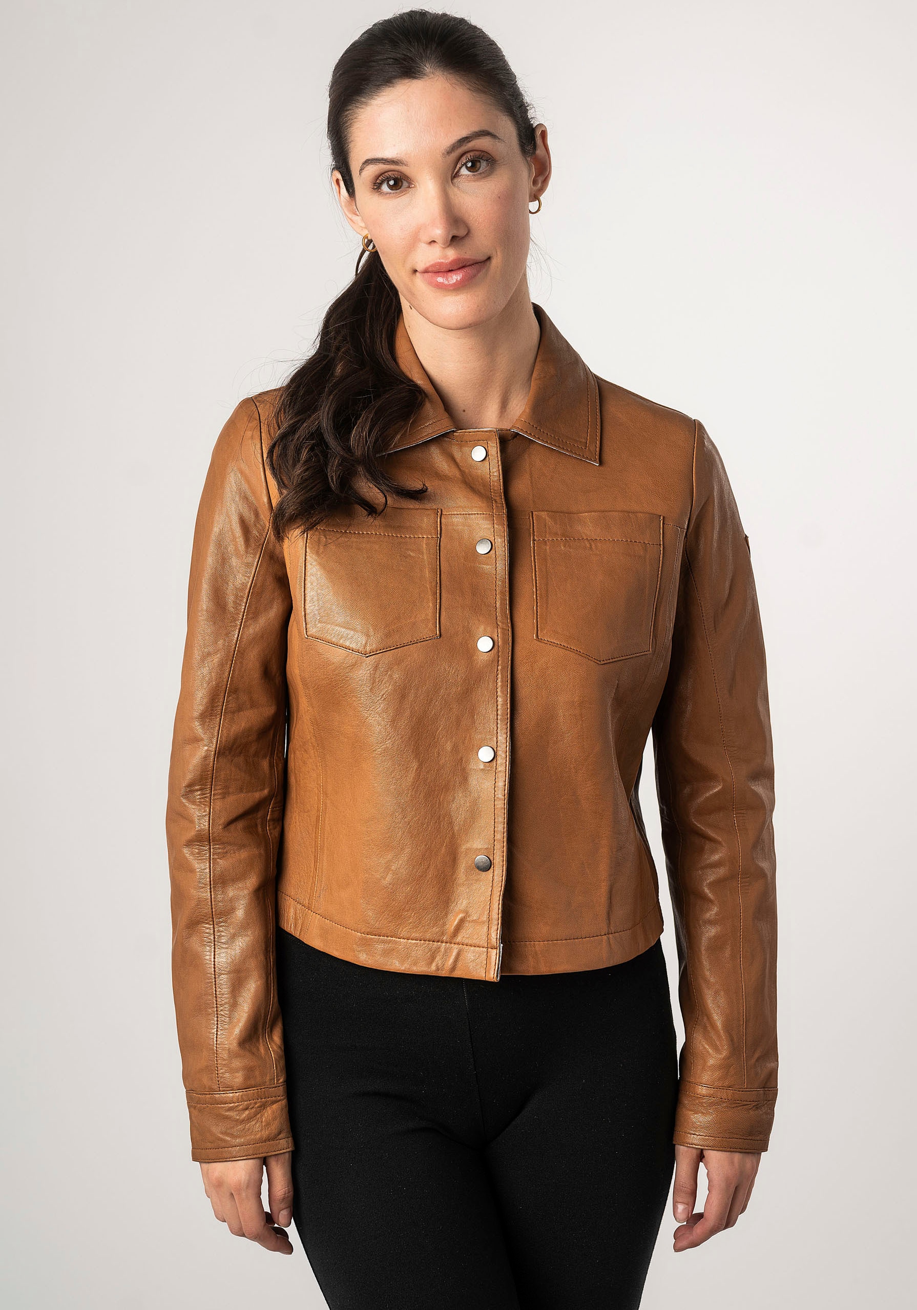Mauritius Lederjacke »MWLefei«, mit Brusttaschen