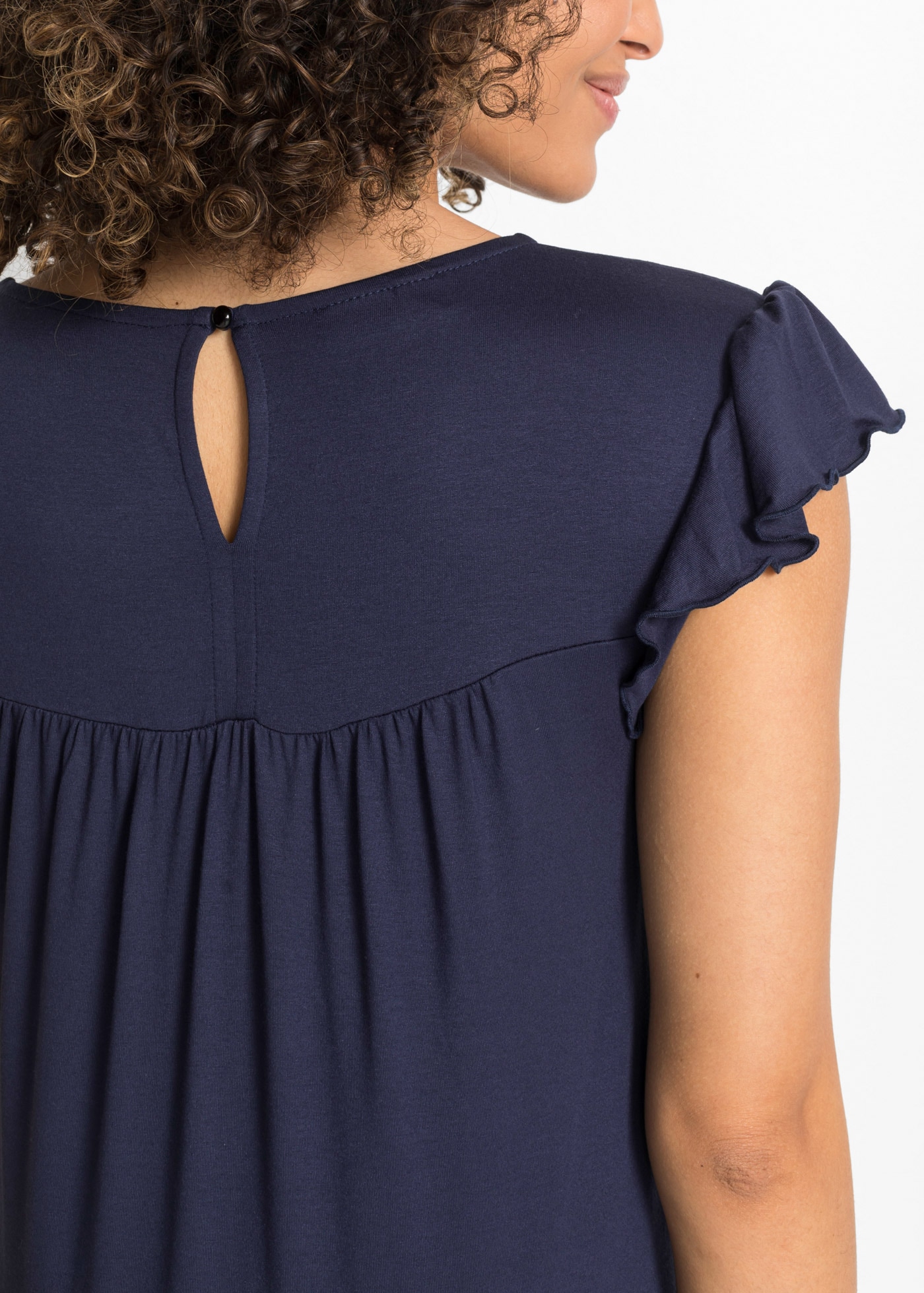 bonprix Midikleid Midikleid aus Viskose