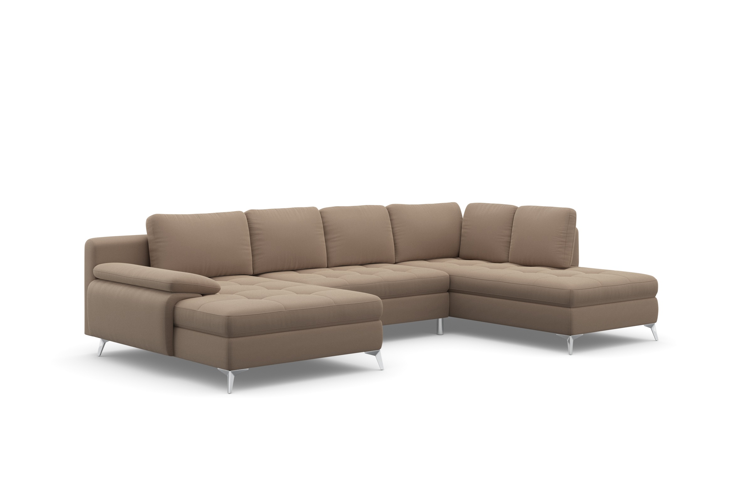 sit&more Wohnlandschaft »Latigo U-Form« mit Recamiere, wahlweise mit Bettfunktion und Bettkasten