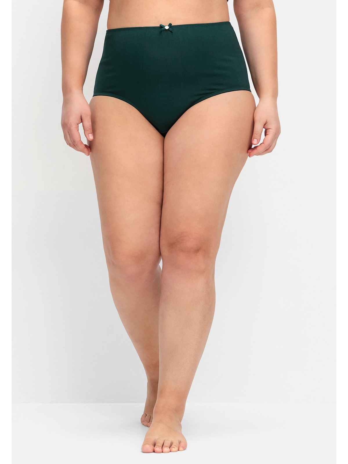 High-Waist-Slip »Große Größen«, (Spar-Pack), im 3er-Pack,mit Zierschleife vorn