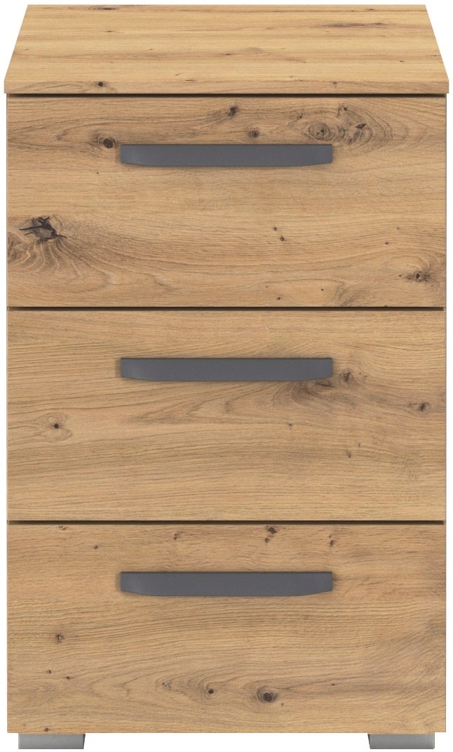 rauch Nachtkommode »Nachttisch Nachtkonsole OTELI in Dekor- oder Hochglanzfront«, (Breite 40 cm inkl. Soft-Close-Funktion), mit 3 geräumigen Schubladen für viel Stauraum MADE IN GERMANY