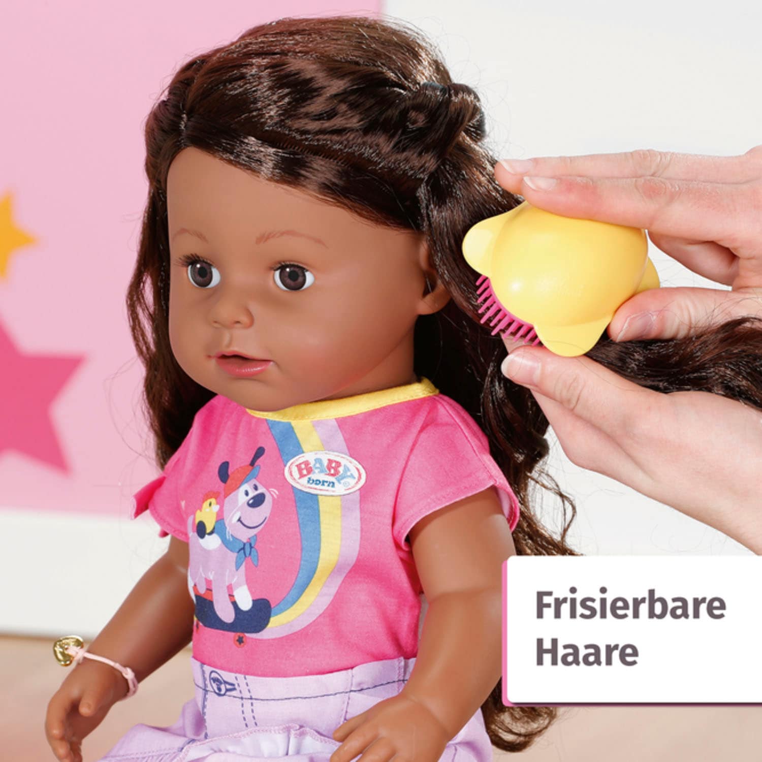 Baby Born Stehpuppe »Sister, Dolls of Colour, 43 cm«, mit lebensechten Funktionen